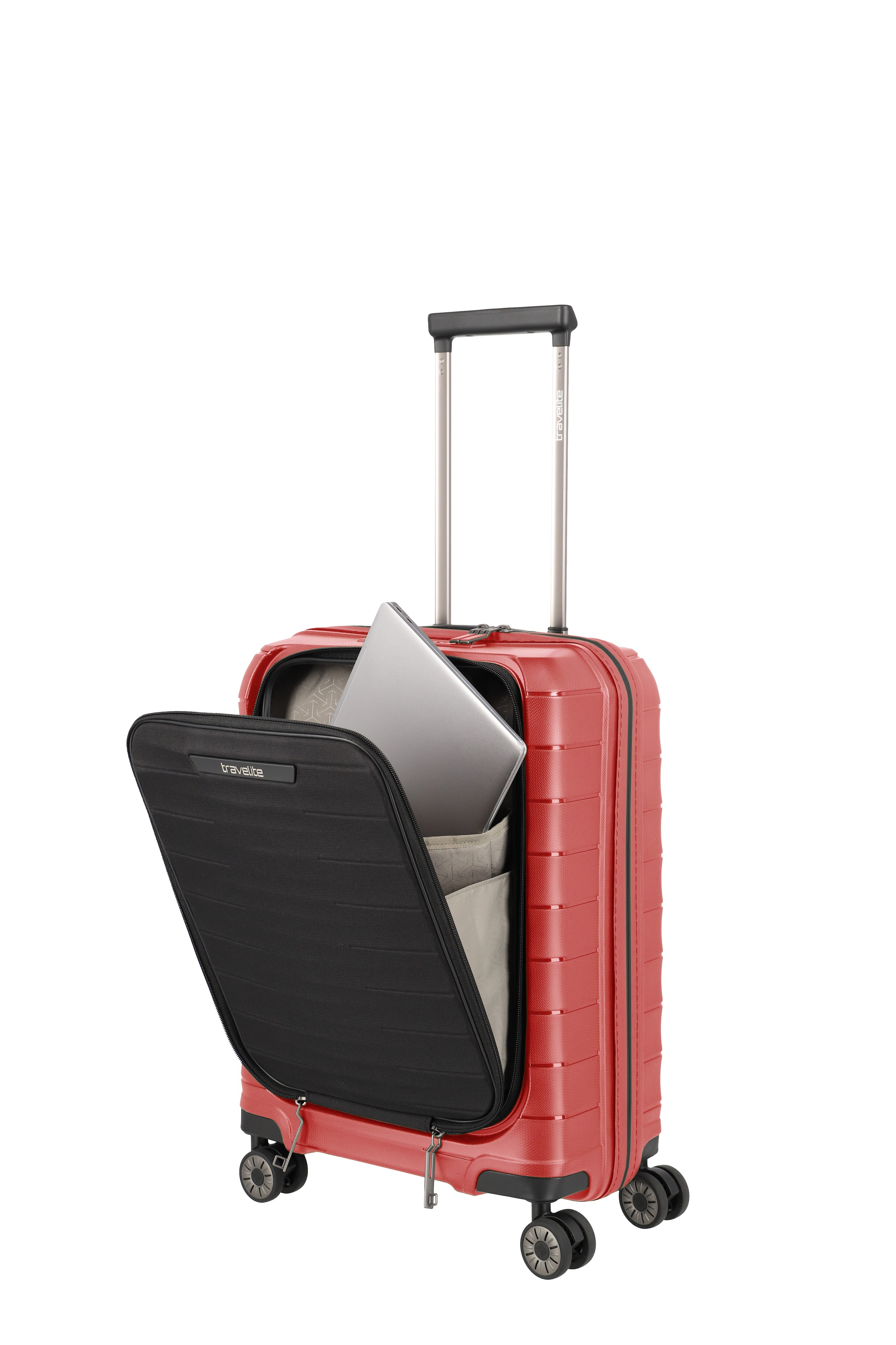 travelite Trolley »MOOBY Koffer Hartschale« 44 litre 4 Rollen avec serrure TSA et surface résistante aux rayures – léger et robuste