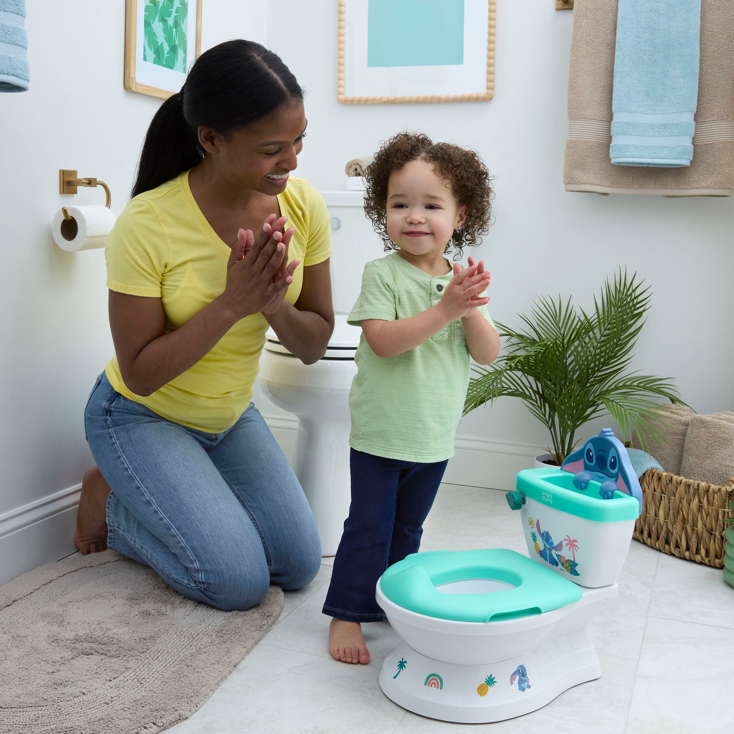 Bright Starts Entraîneur de toilettes »Stitch My Size Potty«