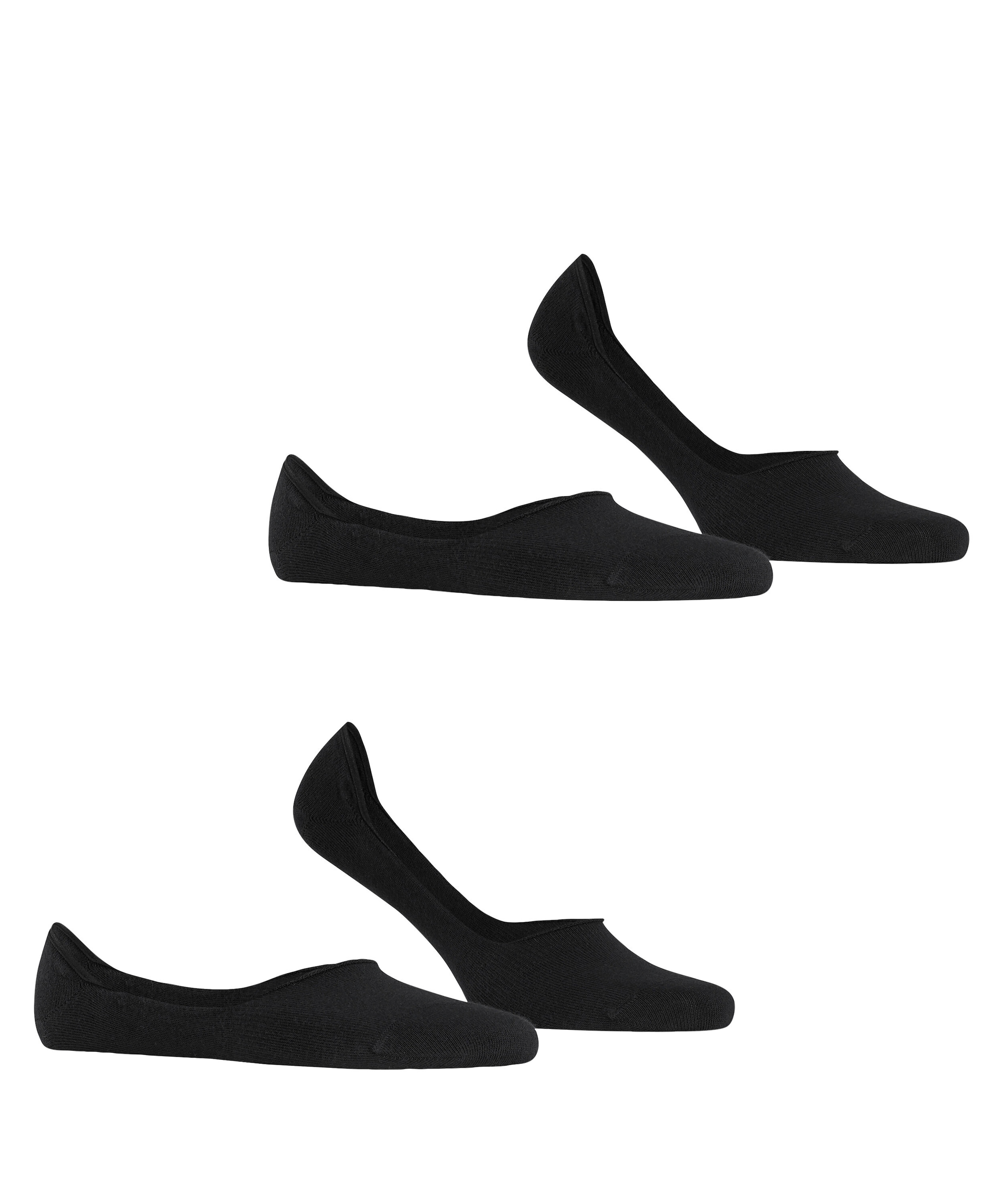 Esprit Chaussons »Basic Uni« 2 paires,  chaussettes invisibles, mélange coton, design sportif