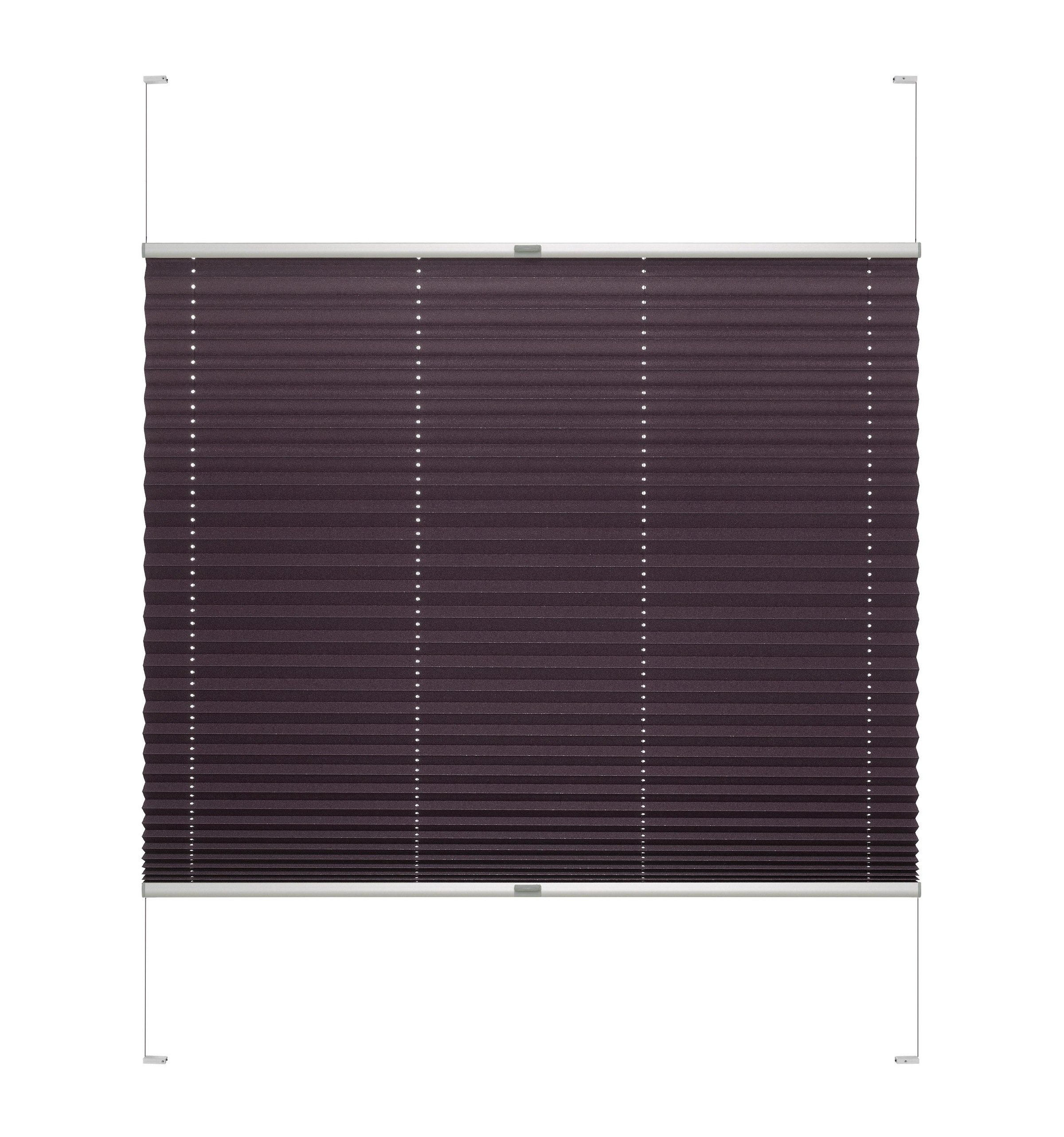 Image of Good Life Plissee nach Mass »Rena«, verdunkelnd, energiesparend, mit Bohren, verspannt, silberfarbene Profilschiene bei Ackermann Versand Schweiz