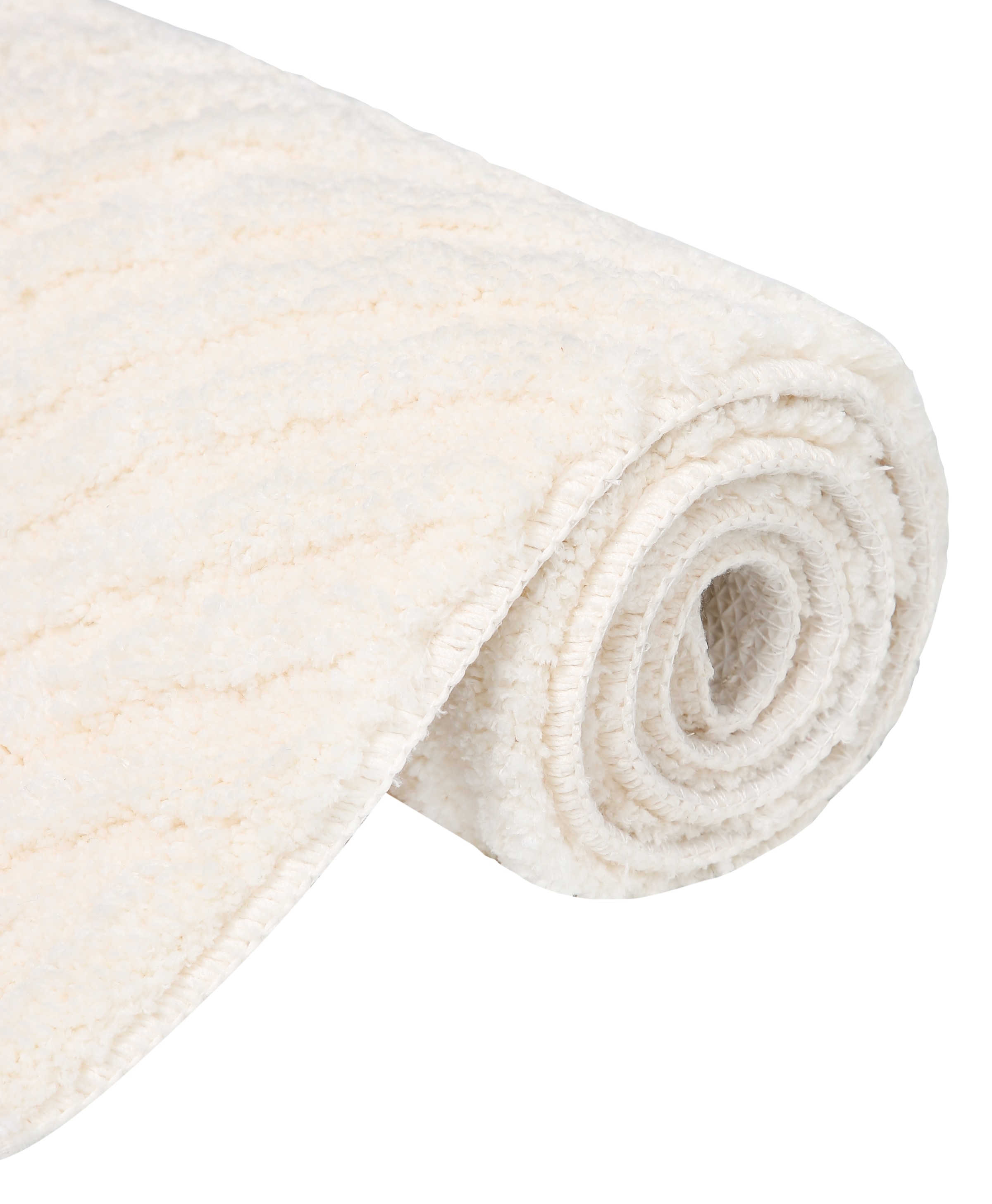 my home Badematte »Ognon, Scandi, Boho, modernes Muster«, rutschhemmend beschichtet, fussbodenheizungsgeeignet-schnell trocknend-strapazierfähig, Badteppich, Uni Farben, Hoch-Tief-Effekt