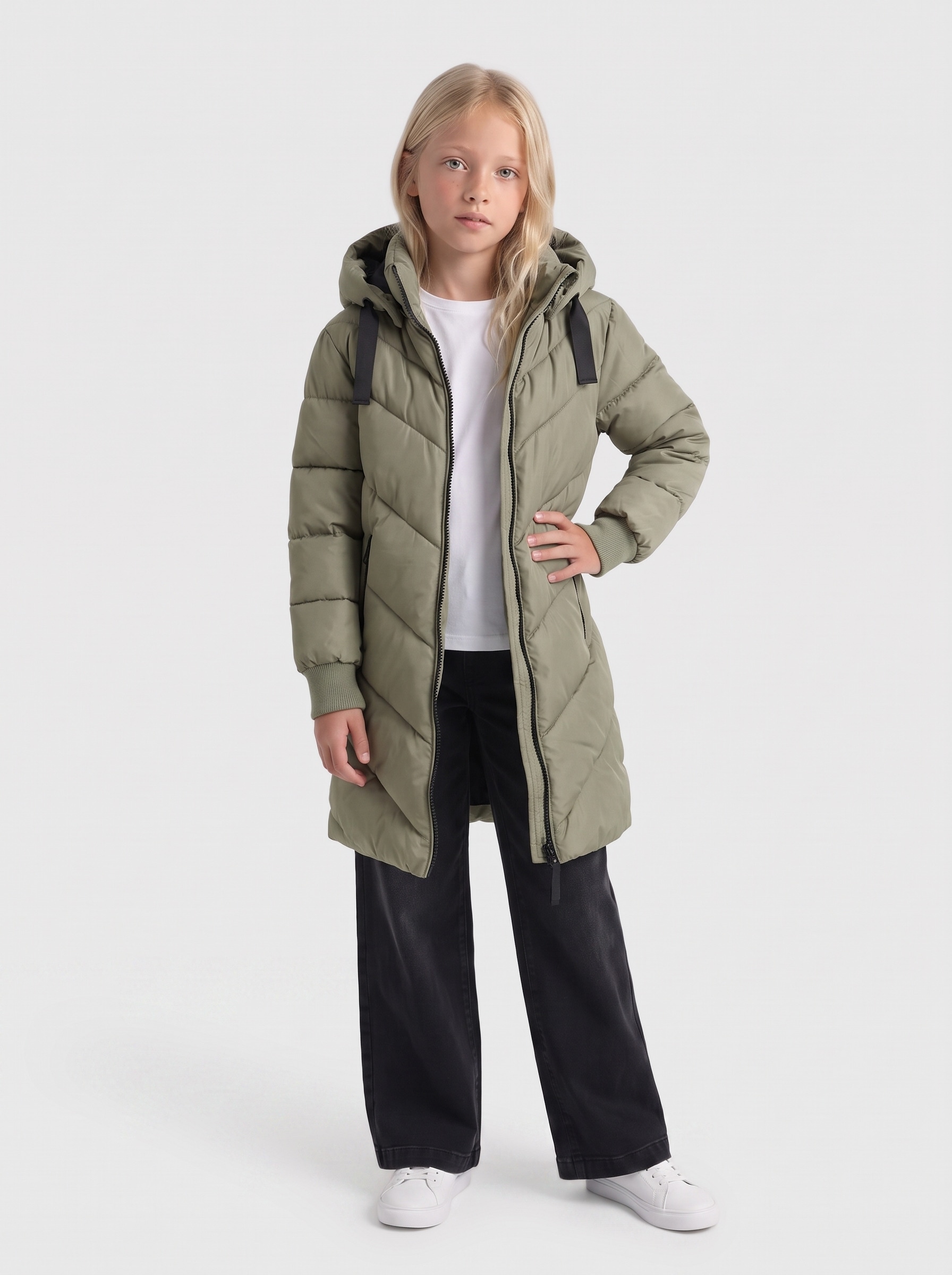 KIDS ONLY Veste matelassée »KOGSKYLAR HOOD JACKET VD OTW« avec capuche veste longue avec capuche amovible
