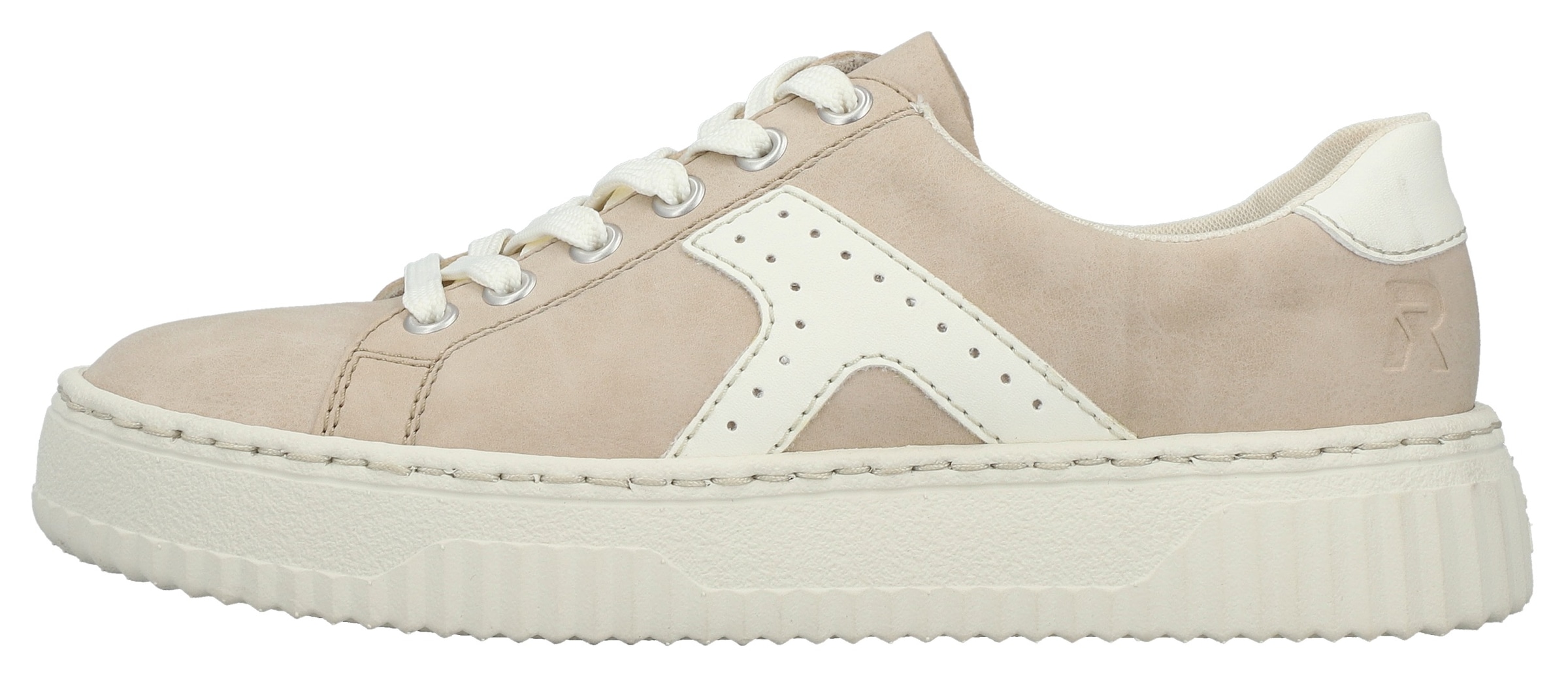 Rieker Baskets à plateforme  chaussure à lacets, chaussure basse, sneaker décontracté avec semelle plateforme mode