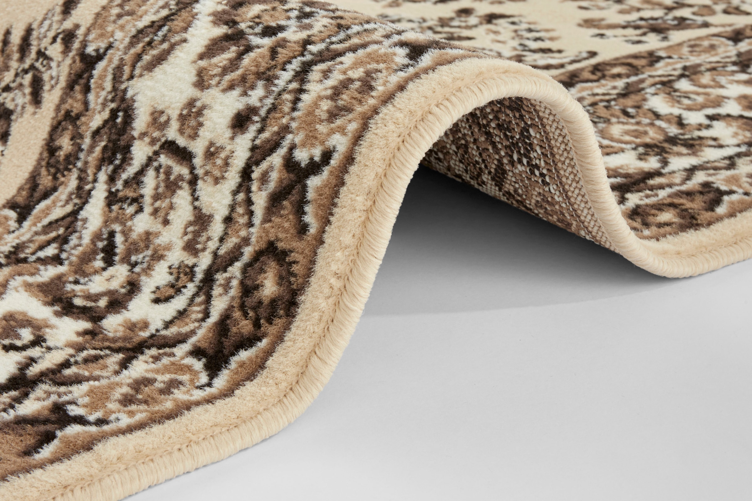 HANSE Home Teppich »Halton«, rechteckig, 8 mm Höhe, Kurzflor, Orient-Optik, mit Bordüre, Läufer, pflegeleicht, gekettelt