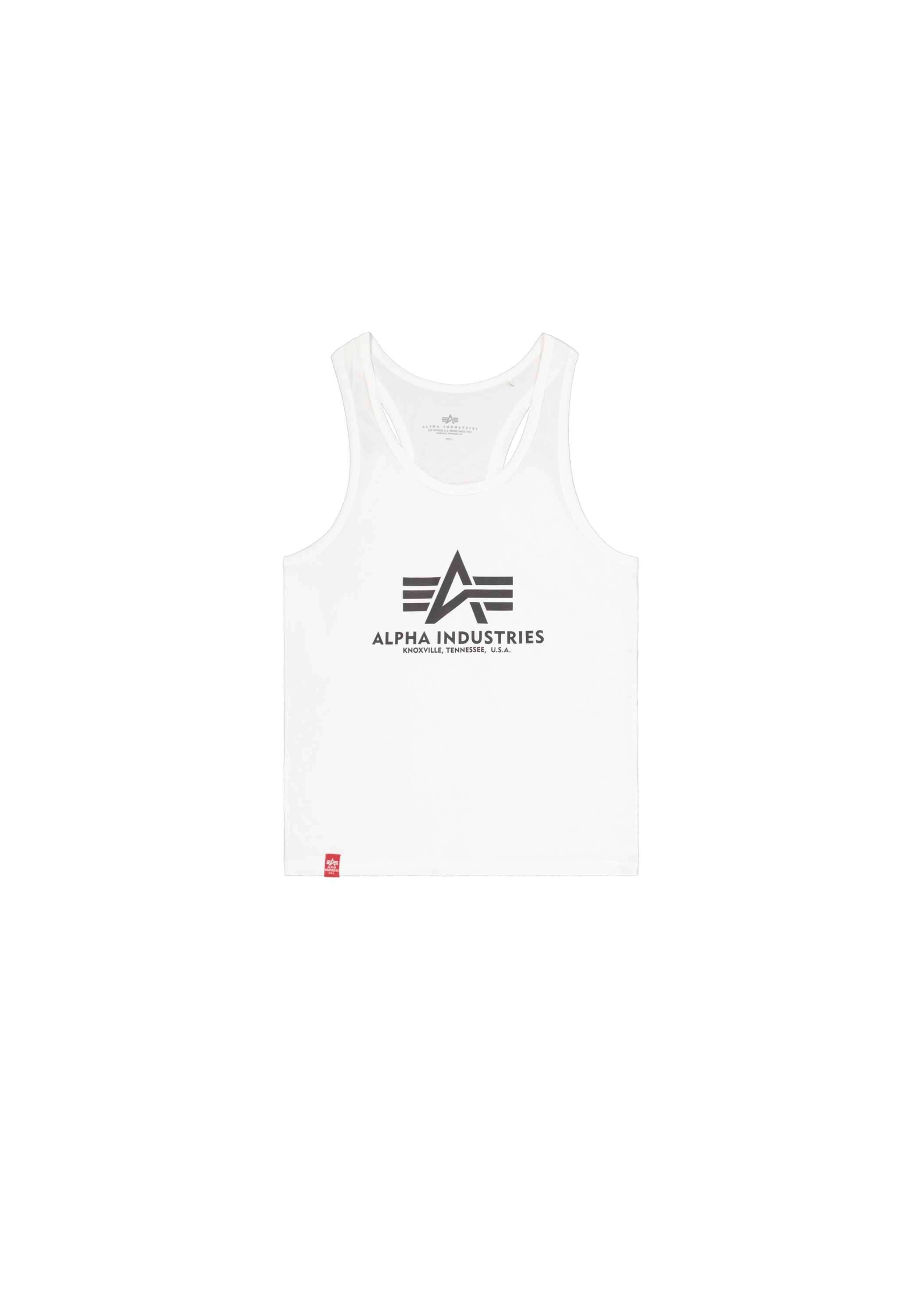 Alpha Industries , Muscleshirt »Basic Tank BL BB« , weiss , XXL , Single Jersey Stoff