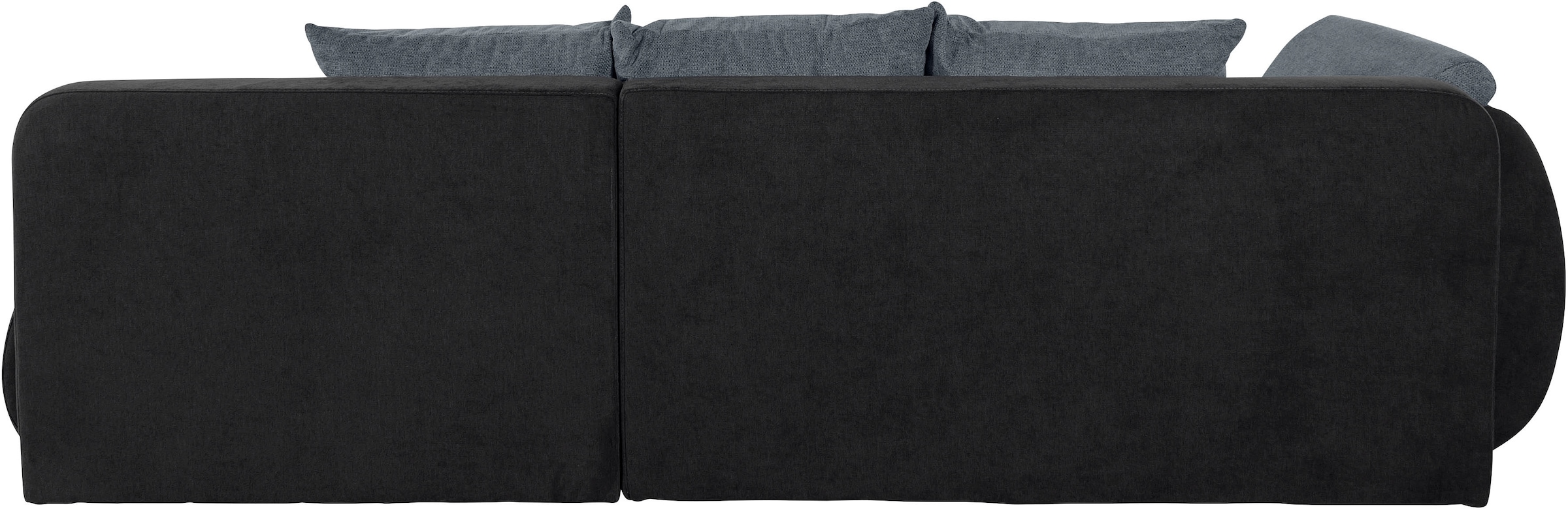 INOSIGN Ecksofa »Imola, elegant und modern, aktuelle Steppung im Sitz, bequem, L-Form«, frei im Raum stellbar, wahlweise mit Bettfunktion und Bettkasten
