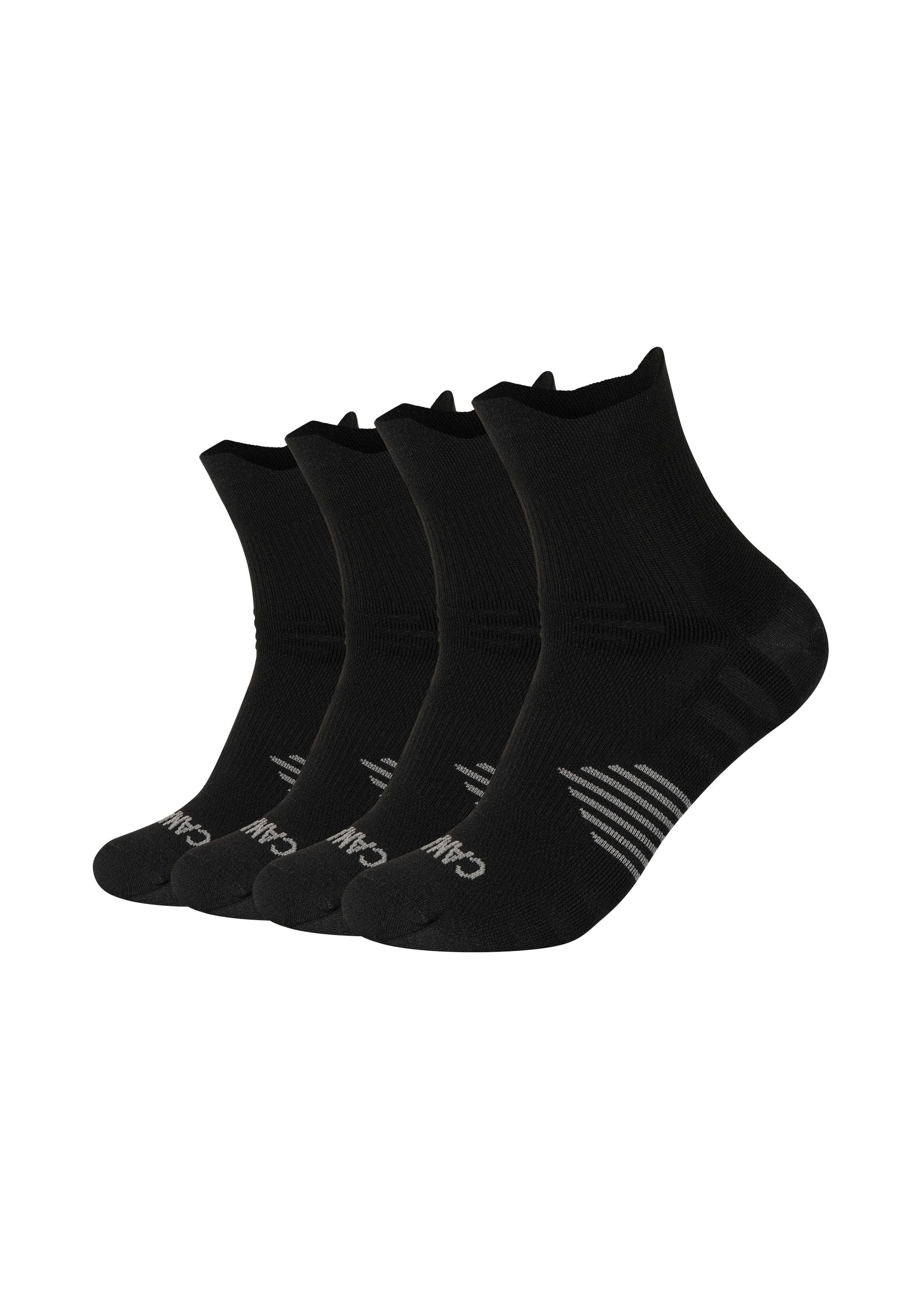 Image of Camano Kurzsocken "function" 4 Paar tlg. mit verstärkter Ferse und Spitze, Fussgewölbe-Stütze, gepolsterte Sohle