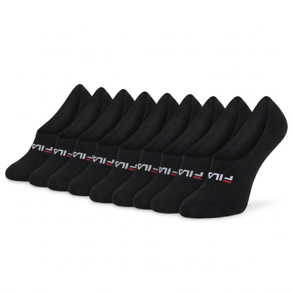 Image of Fila Füsslinge "UNISEX GHOST SOCKS SILICONE HEEL INSIDE" 9 Paar, mit Logo-Schriftzug