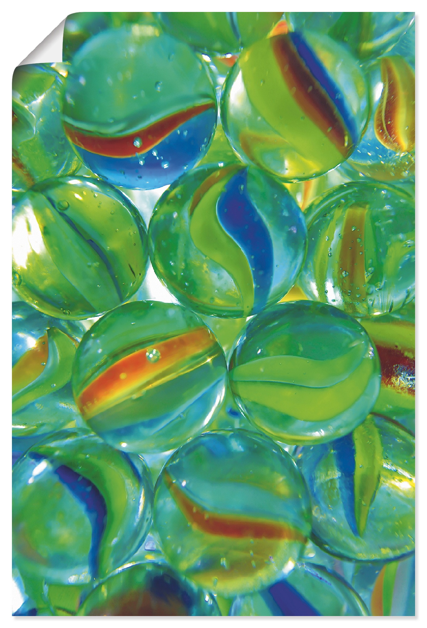 Image of Artland Wandbild »Murmeln«, Arrangements, (1 St.), in vielen Grössen & Produktarten - Alubild / Outdoorbild für den Aussenbereich, Leinwandbild, Poster, Wandaufkleber / Wandtattoo auch für Badezimmer geeignet bei Ackermann Versand Schweiz