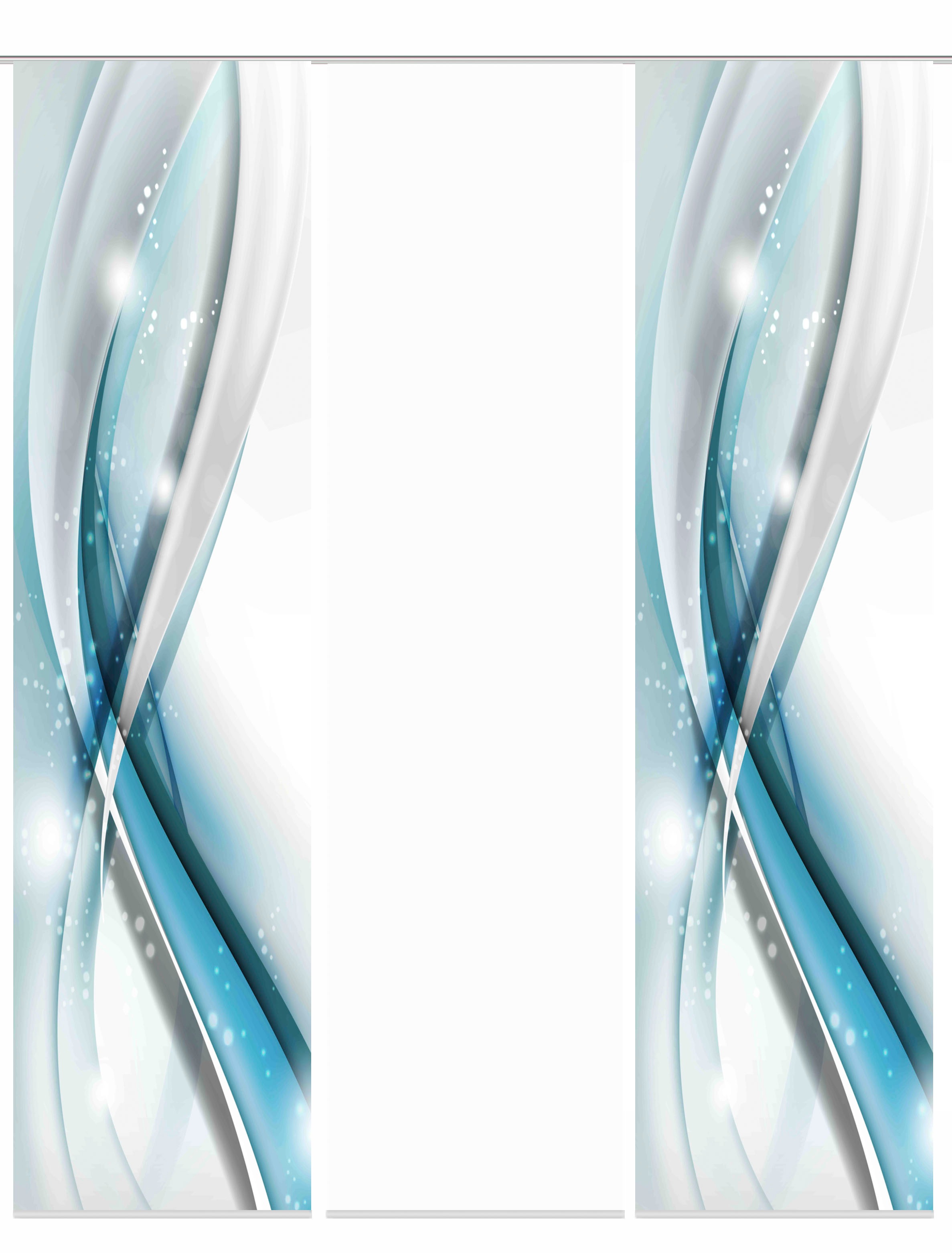 Image of HOME WOHNIDEEN Schiebegardine »GLIWE«, (3 St.), Schiebevorhang Digi 3er Set GLIWE GRÜN bei Ackermann Versand Schweiz