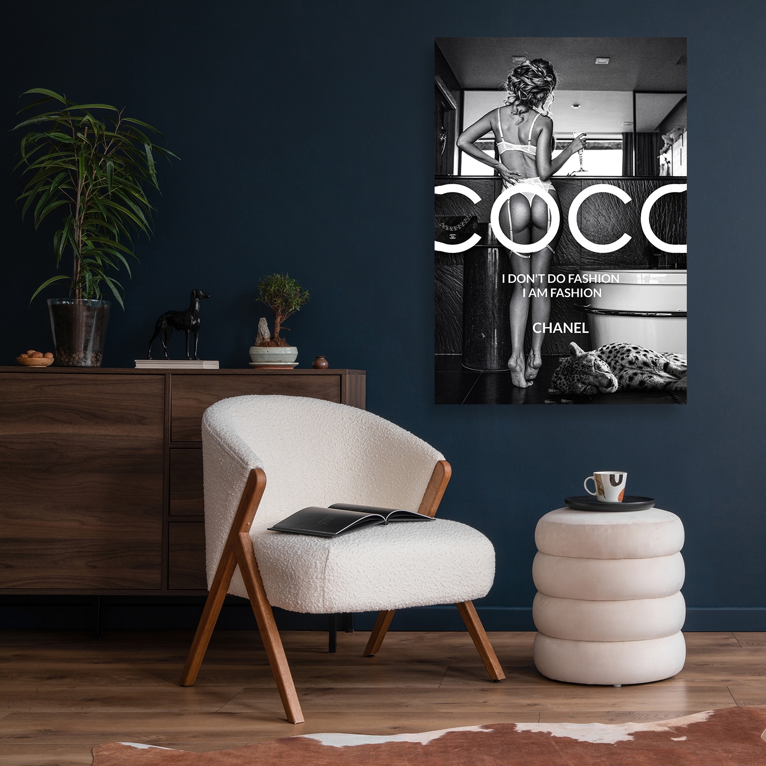 Affengeilebilder Leinwandbild »Coco Fashion by Adrian Vieriu auf Keilrahmen gespannt« 1 Stk. tlg. Kunstdruck Wandbild Bild in verschiedenen Formaten