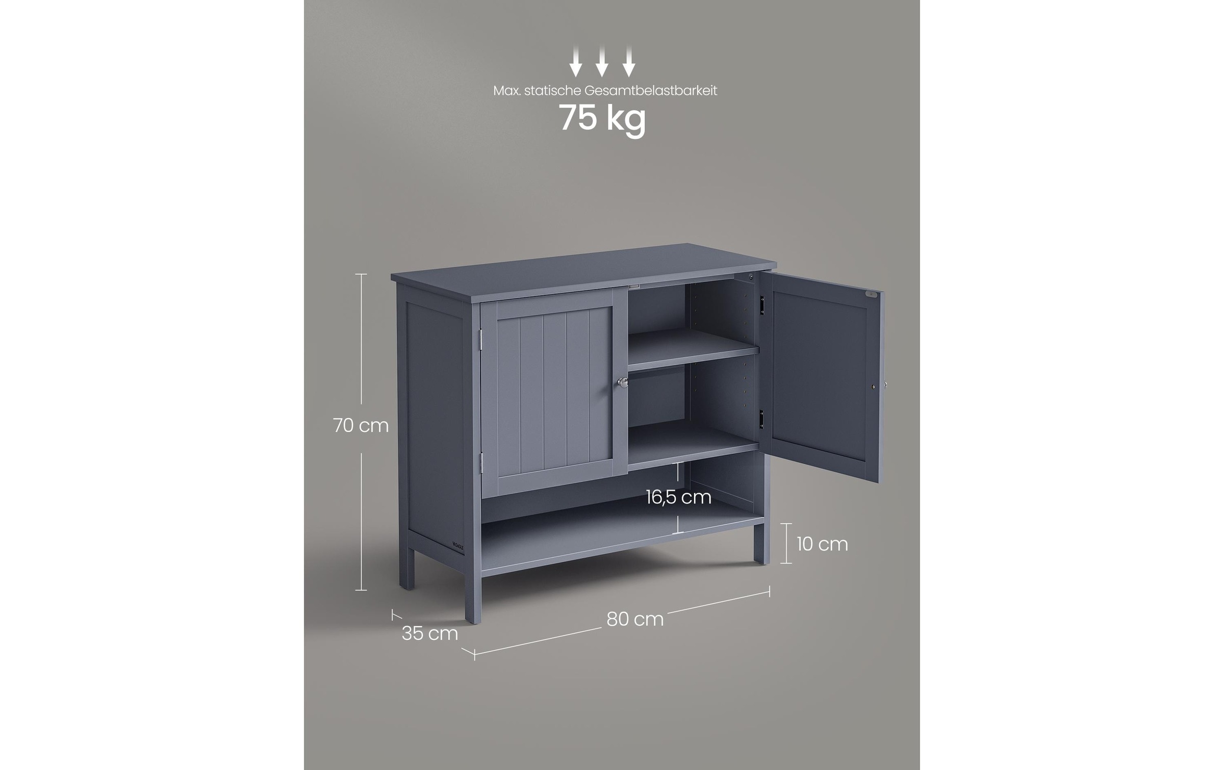 VASAGLE Schuhschrank »Landhausstil«
