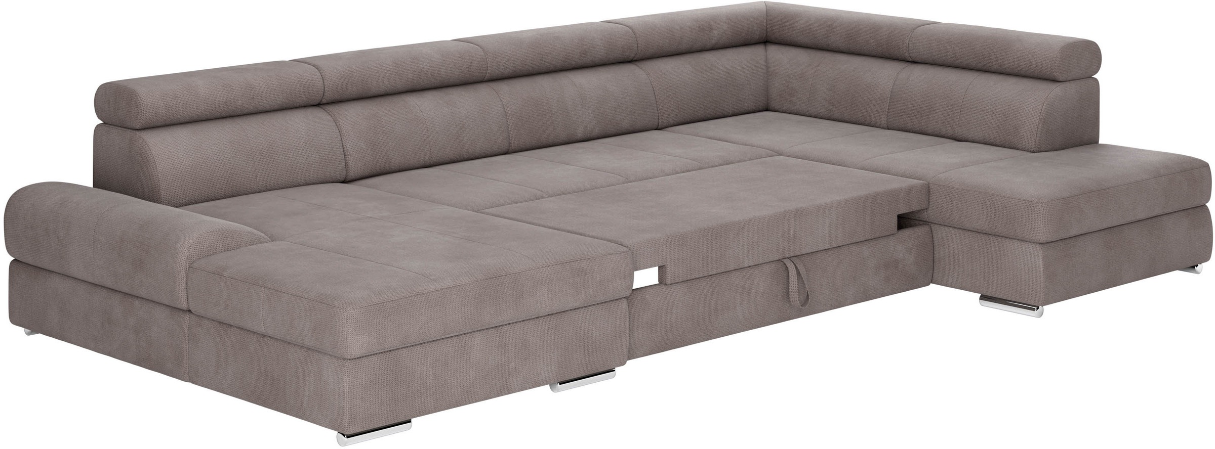 sit&more Wohnlandschaft »U-Form«, mit verstellbaren Kopfteilen, wahlweise mit Bettfunktion