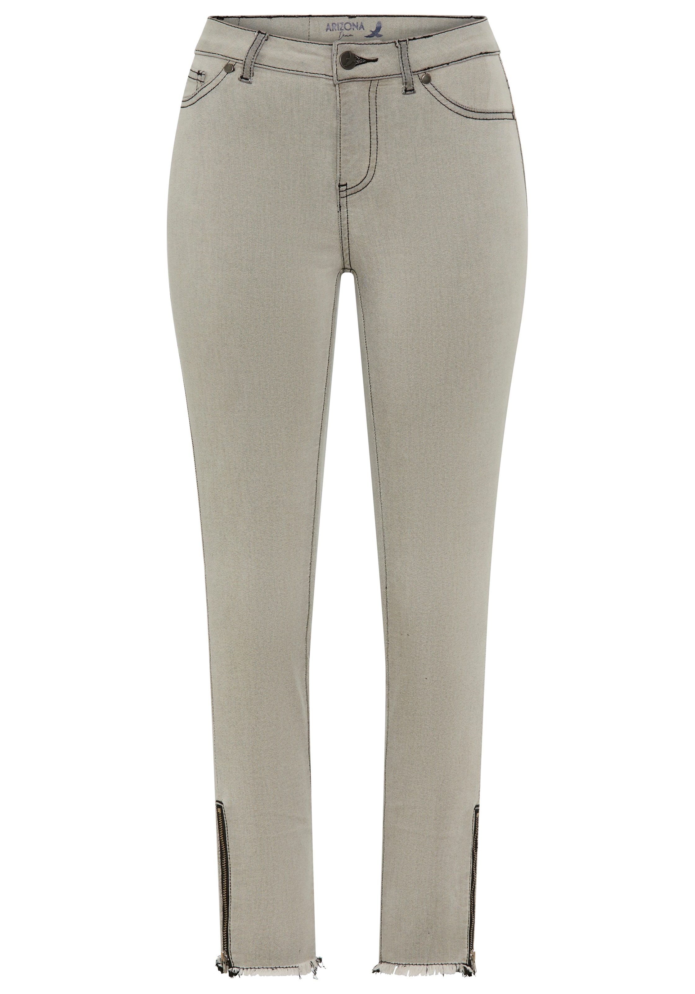 Arizona Jeans à 5 poches longueur de jambe étroite, cheville dégagée, hauteur normale, coupe slim