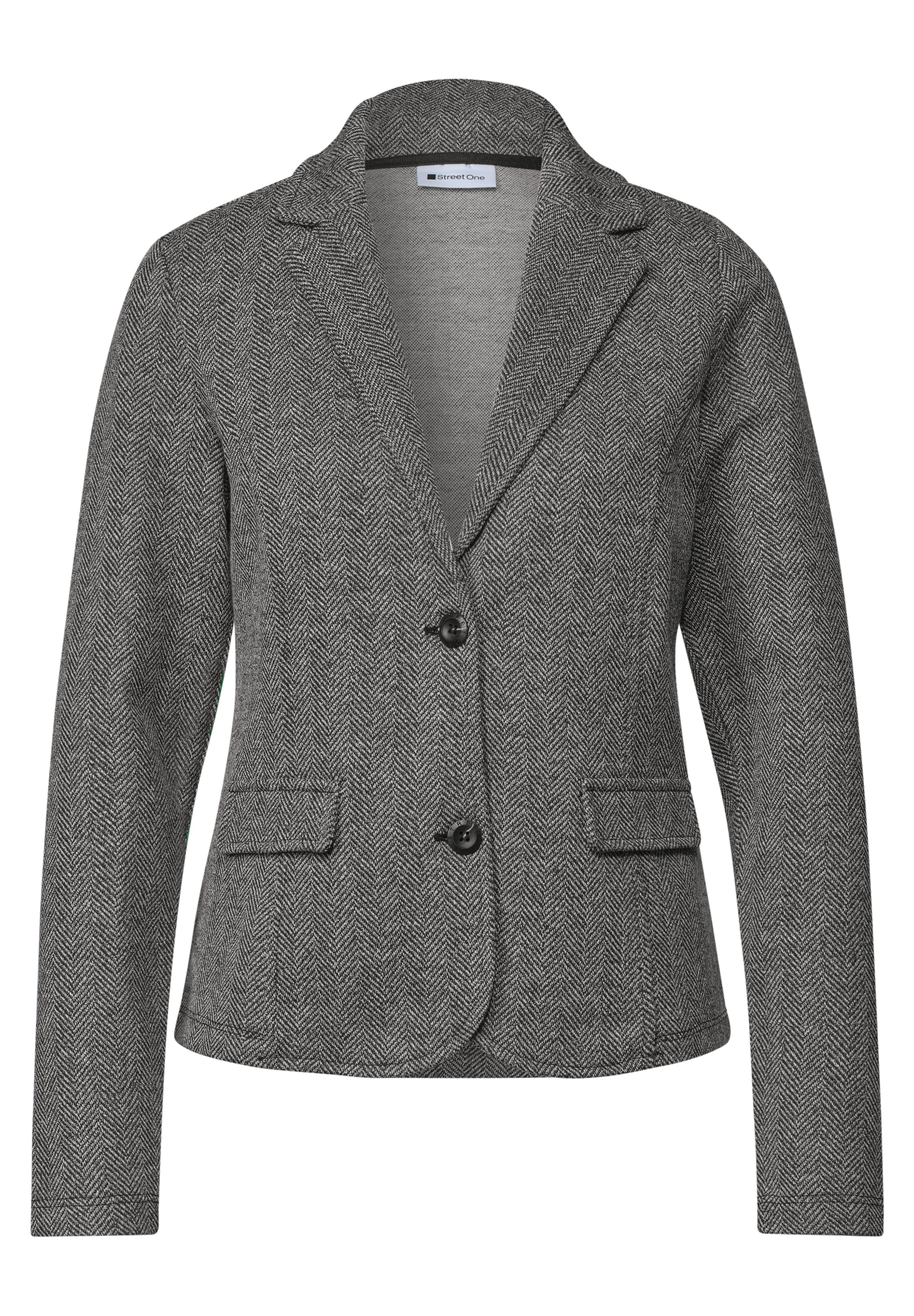 STREET ONE Veste blazer avec col à revers et motif
