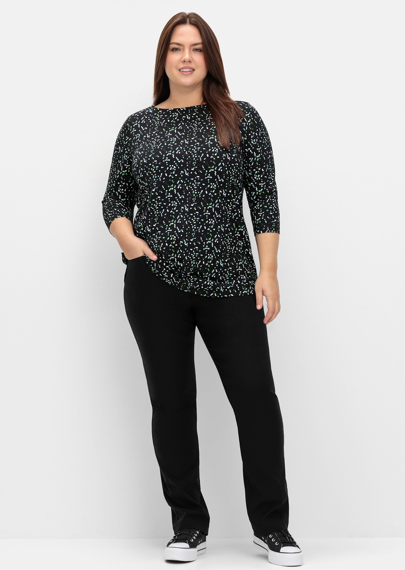 Sheego 3/4-Arm-Shirt »3/4-Arm-Shirt« 1 tlg.