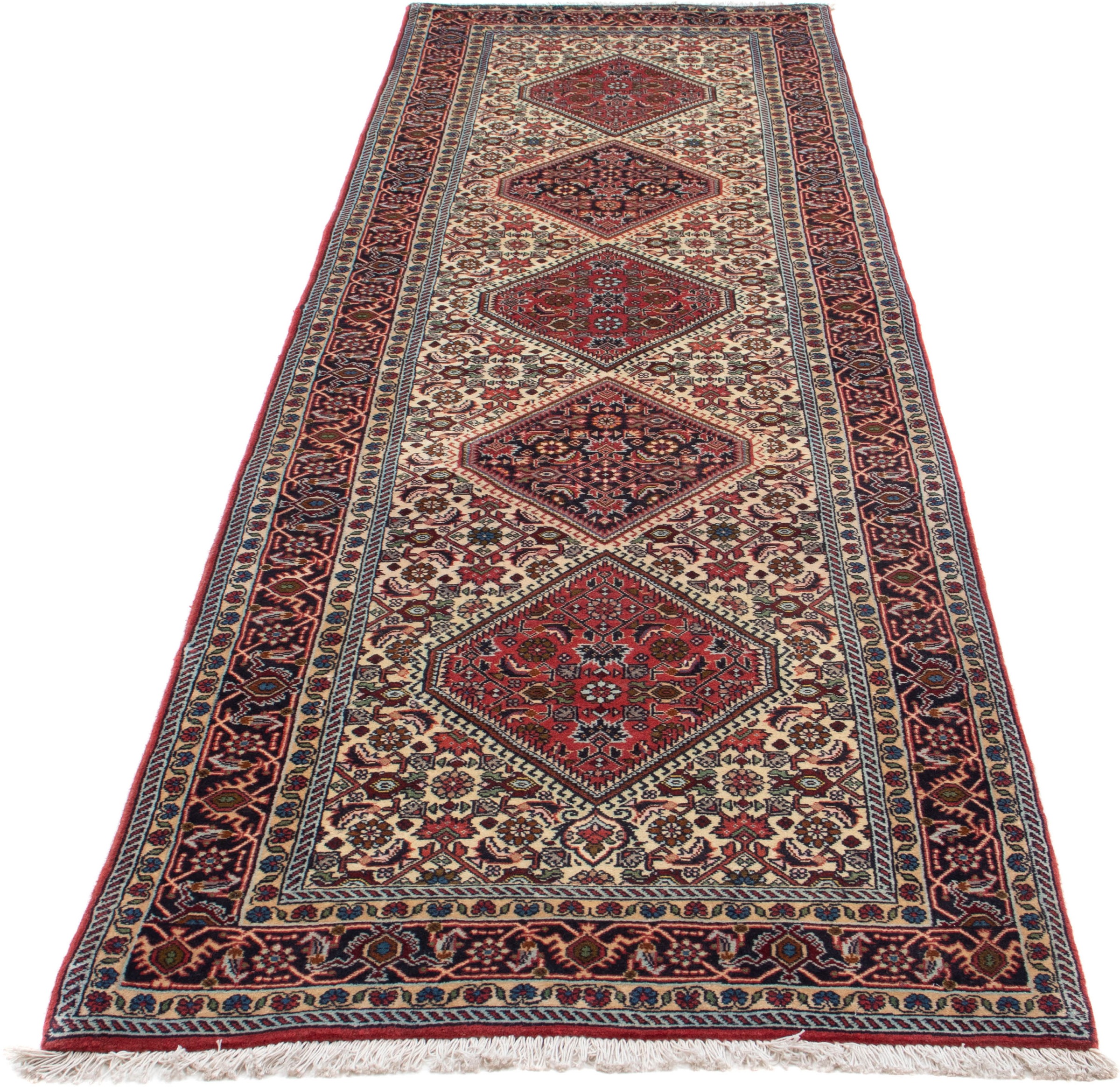 Image of morgenland Orientteppich »Perser - Bidjar - 300 x 83 cm - mehrfarbig«, rechteckig, 15 mm Höhe, Wohnzimmer, Handgeknüpft, Einzelstück mit Zertifikat bei Ackermann Versand Schweiz