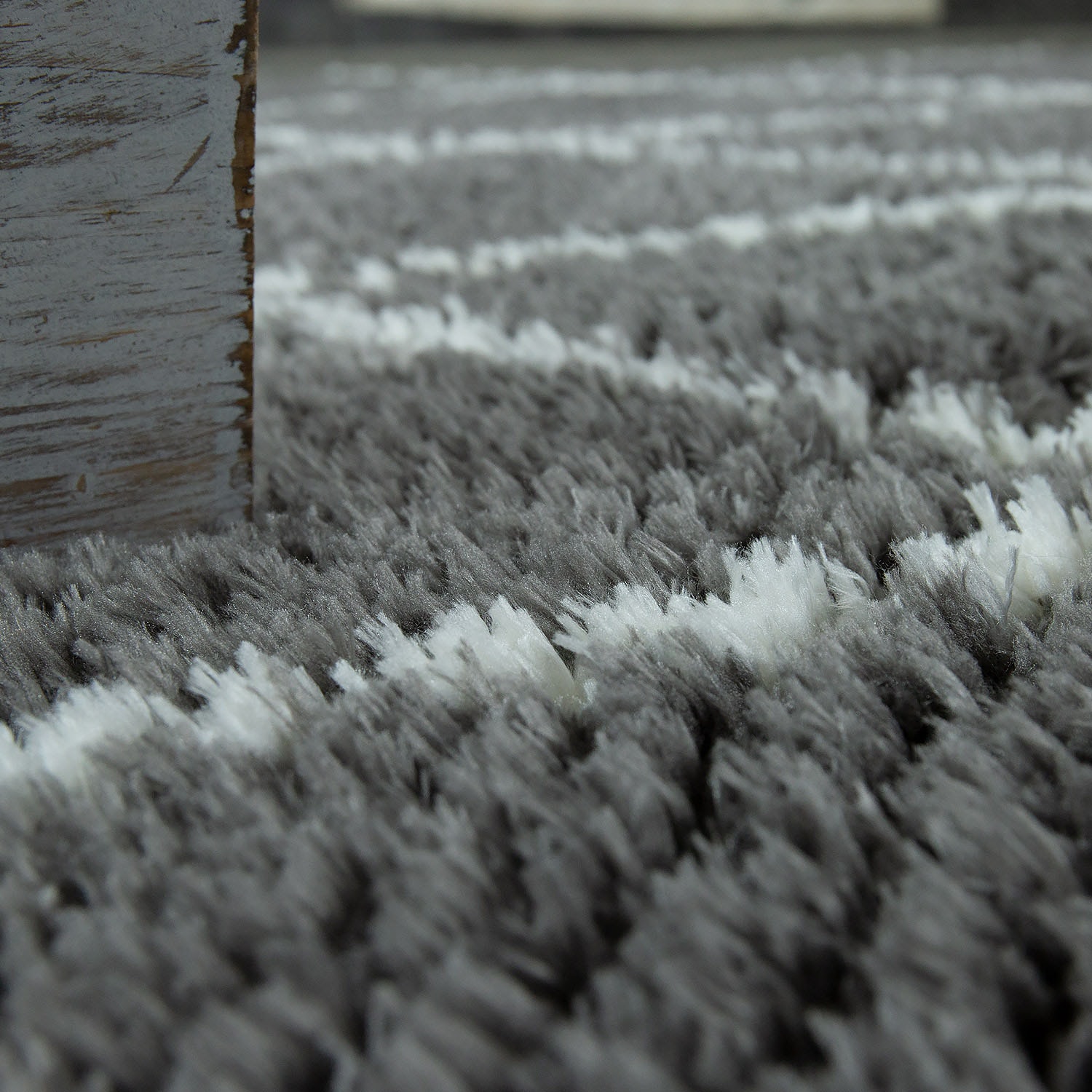 Paco Home Hochflor-Teppich »Maghreb 075«, rechteckig, 54 mm Höhe, Rauten Muster, Scandi Design, weich und flauschig