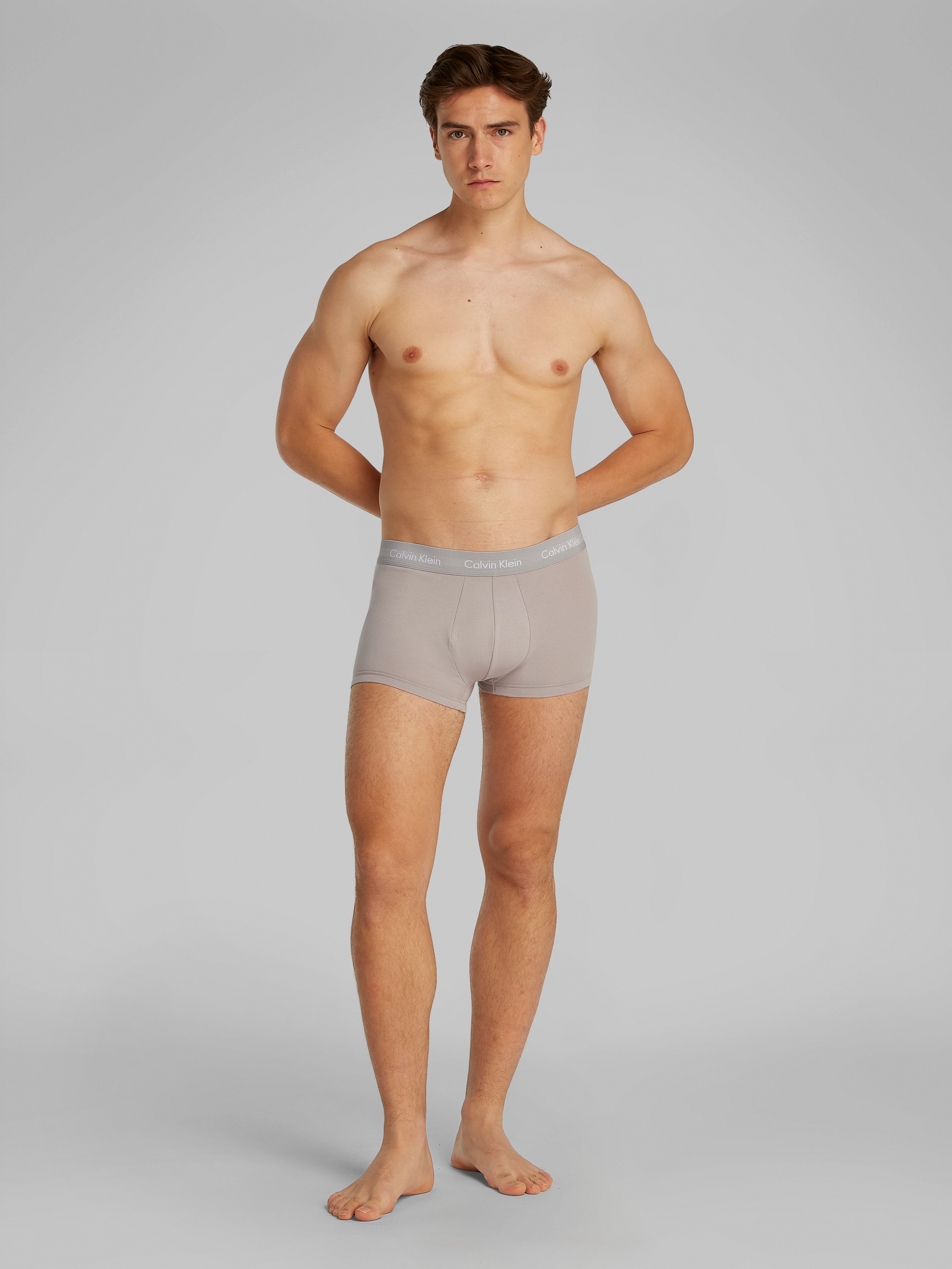Calvin Klein Underwear Tronc »LOW RISE TRUNK 3PK« Packung, 3er-Pack, 3 cuis mit Logoschriftzügen