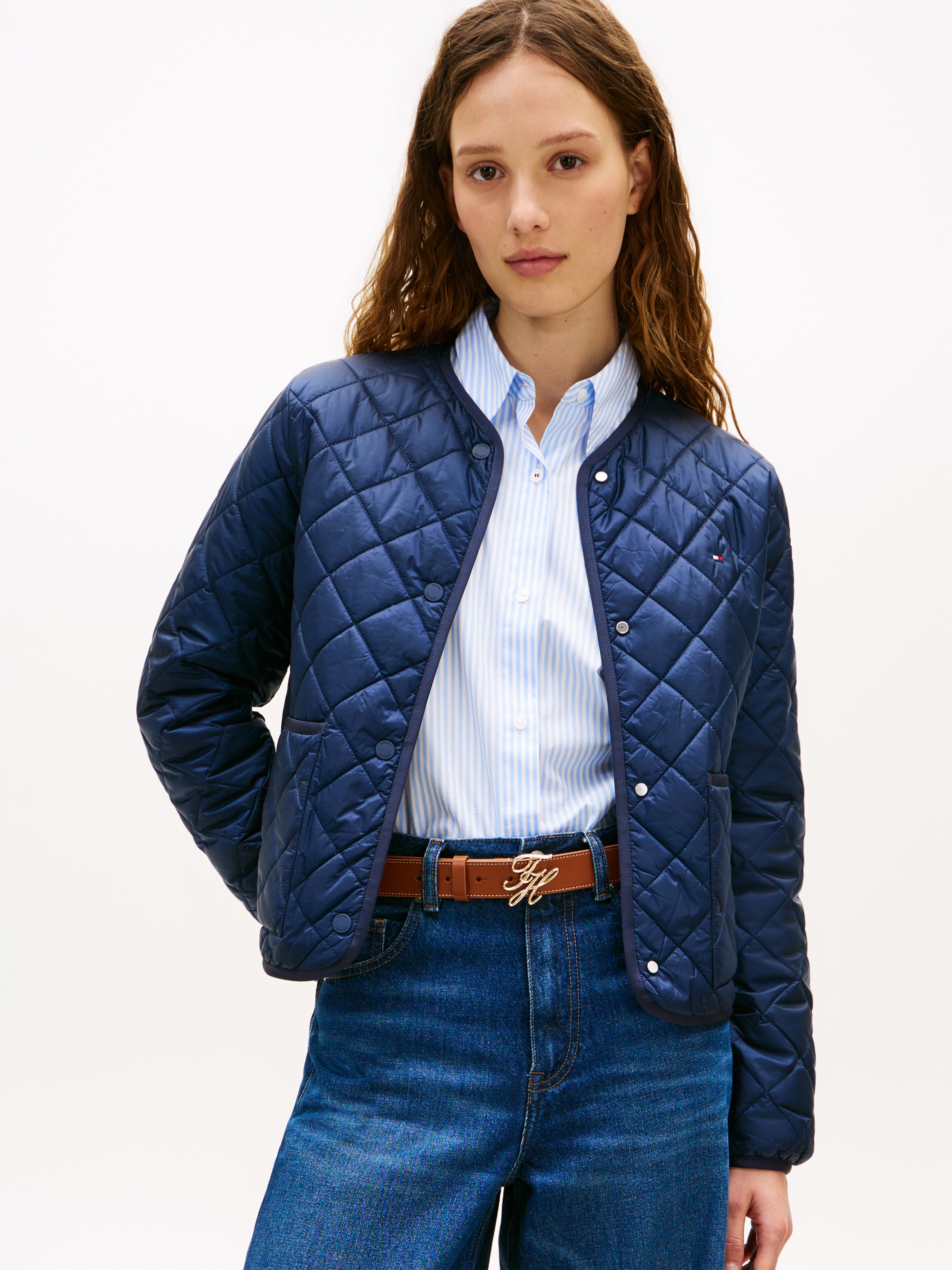 Tommy Hilfiger Steppjacke »LW PADDED REG QUILTED JACKET« in leicht verkürzter Länge, Regular Fit