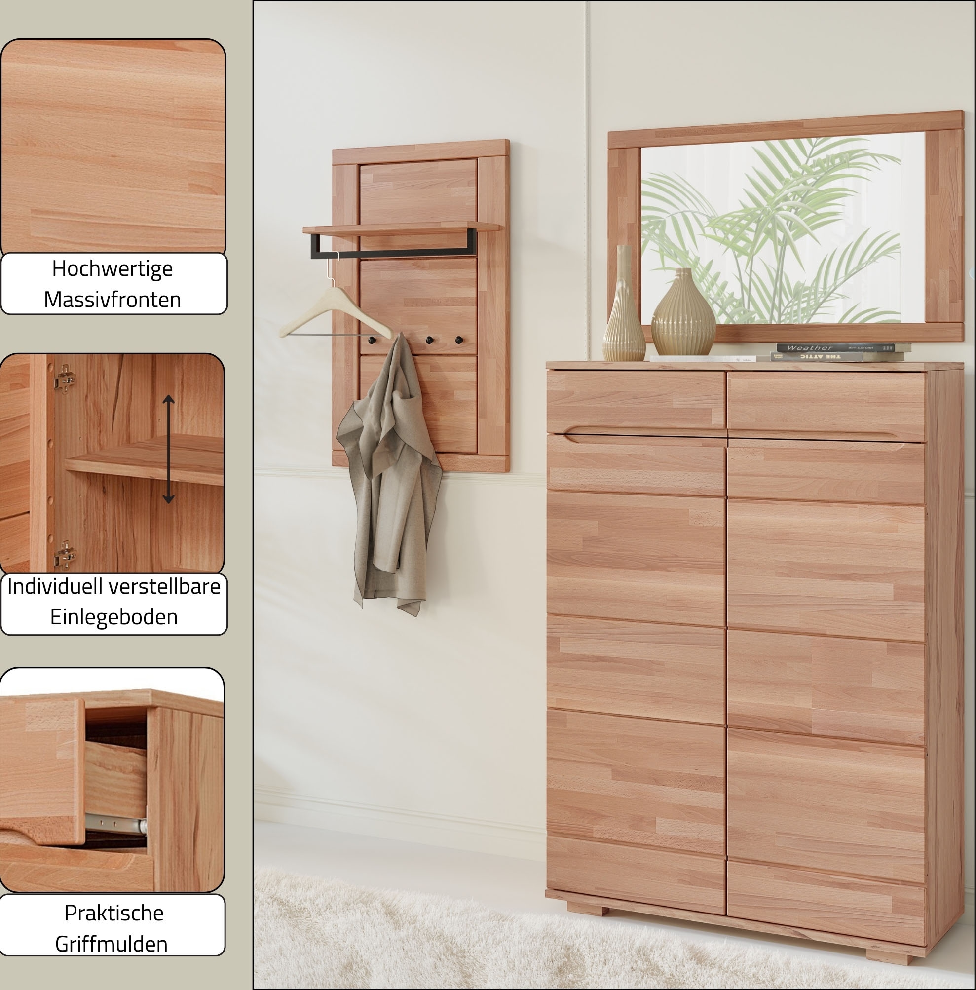 Home affaire Garderoben-Set 3 Stk. tlg.