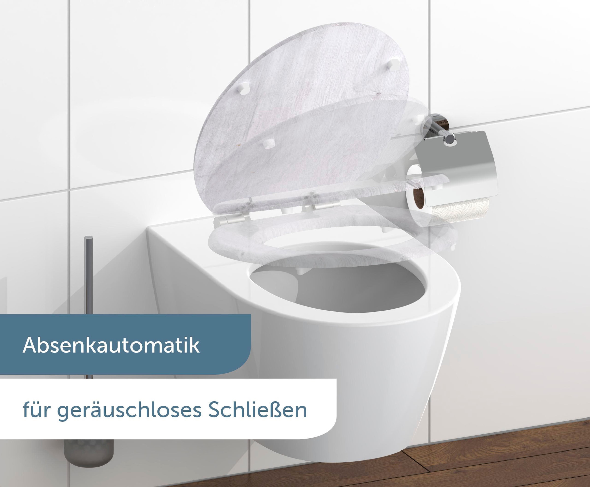 Schütte WC-Sitz »LIGHT WOOD«, mit Absenkautomatik und MDF-Holzkern