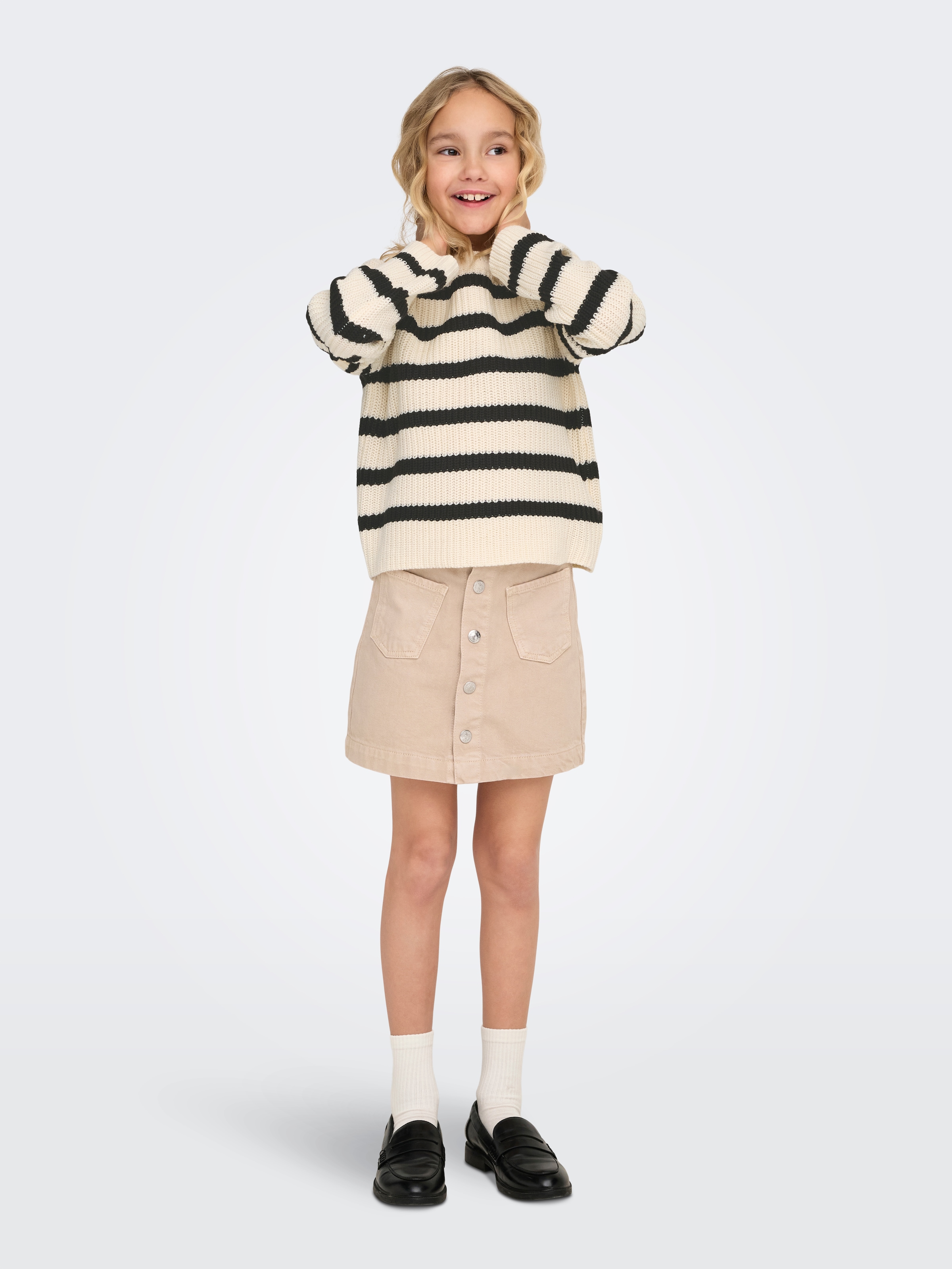 KIDS ONLY Strickpullover »KOGJUSTY L/S STRIPE PULLOVER KNT NOOS«