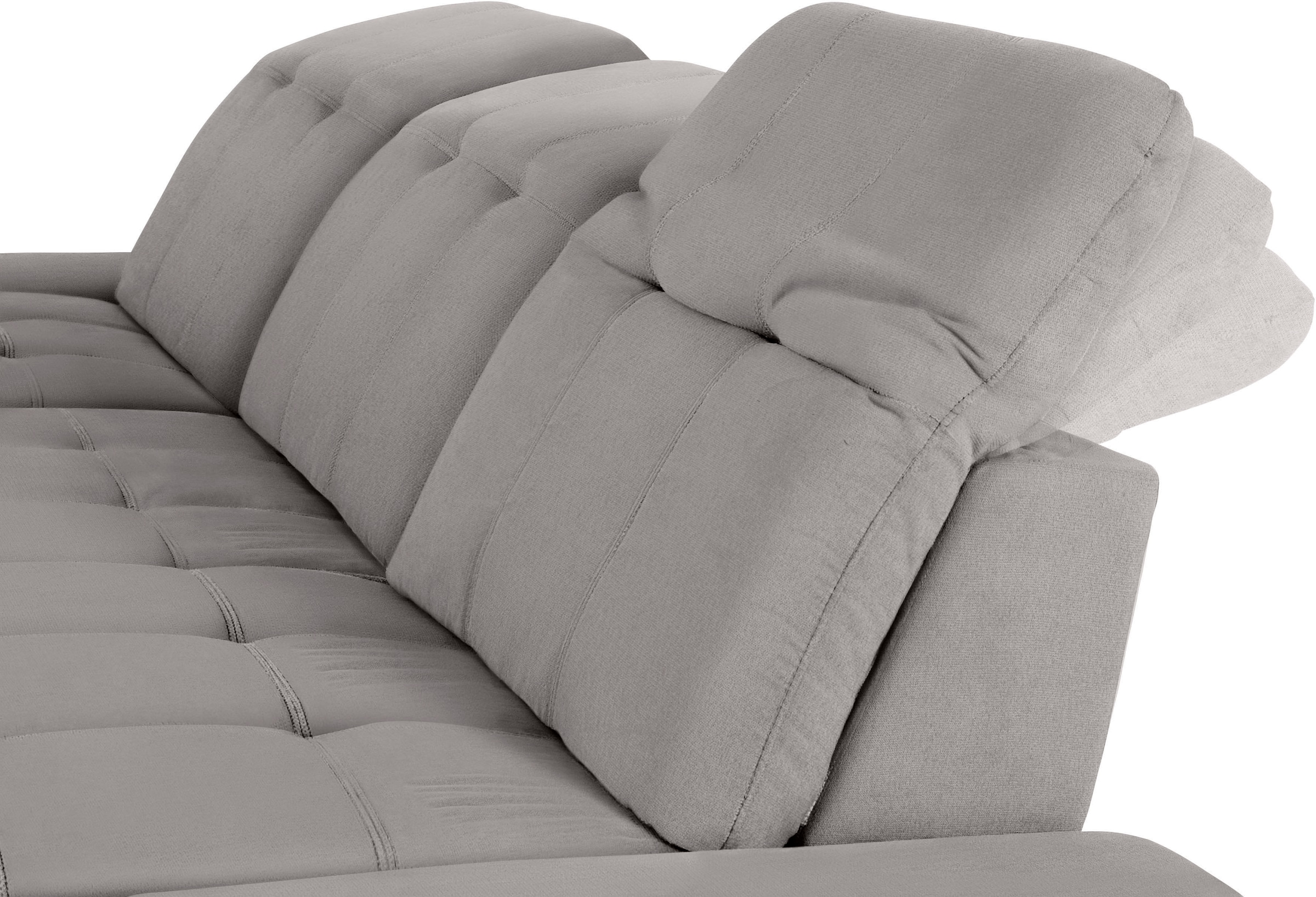 COTTA Ecksofa »Holiday L-Form mit Sitztiefen-, Armteil- und Kopfteilverstellung« wahlweise mit Bettfunktion & Bettkasten