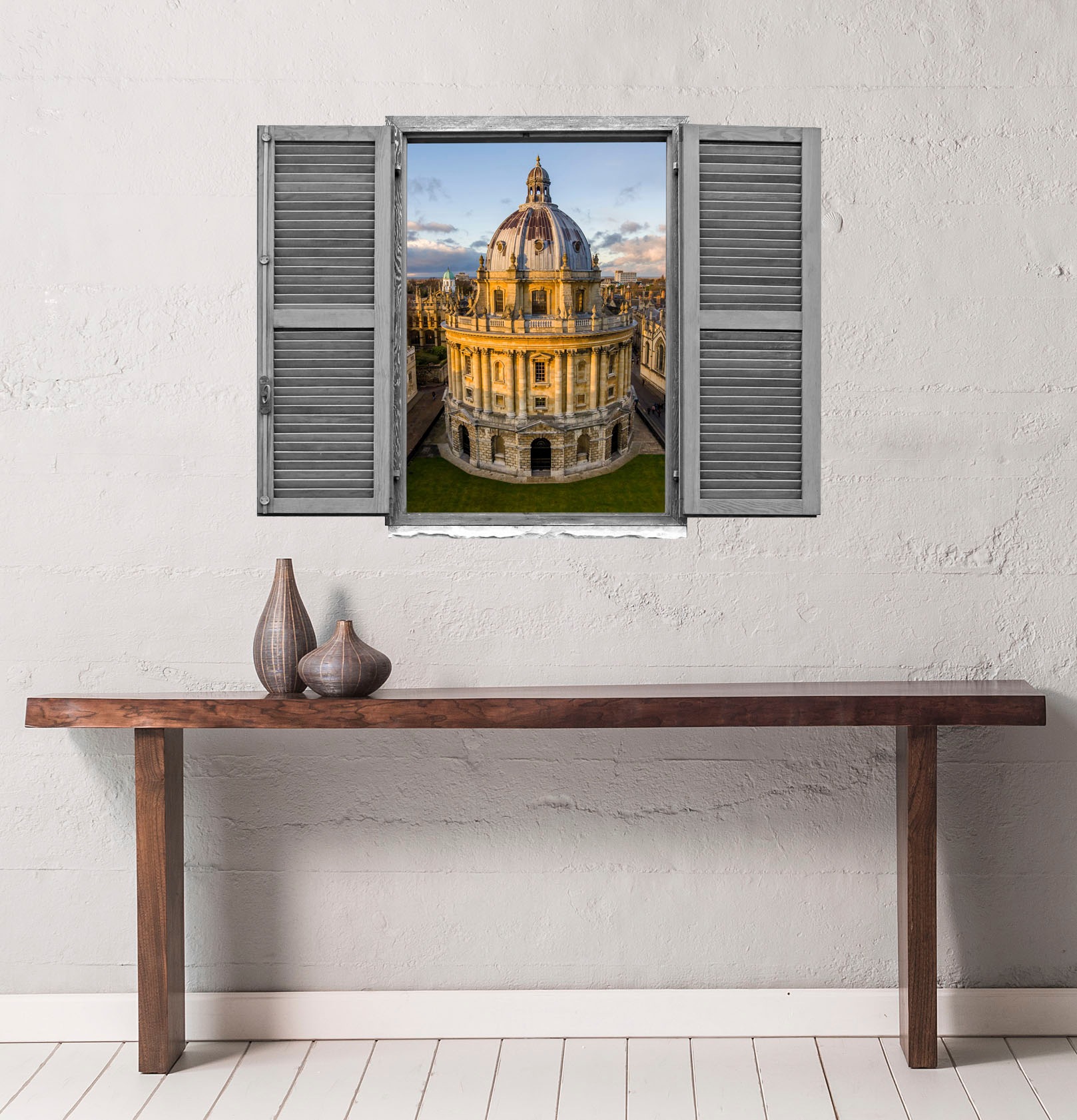 queence Wandtattoo »Palast« Wandsticker, Wandbild, selbstklebend, 3D, Fenster