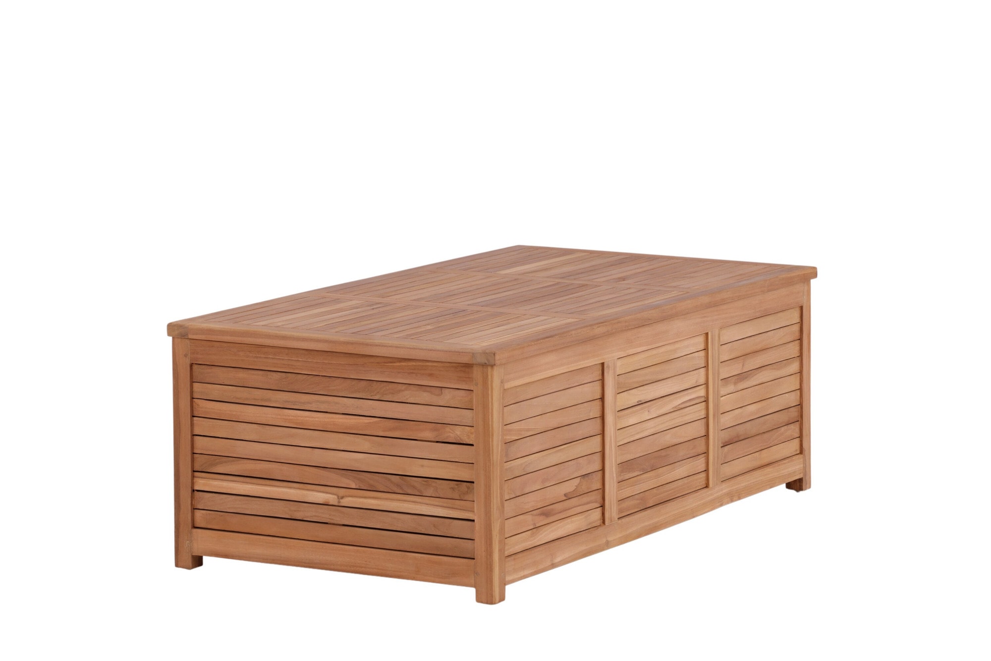 Venture Home Coffre »Trento, Teakholz-Kissenbox, belastbar bis 150 kg« boîte de rangement, bois noble naturel, résistant aux intempéries, assise possible
