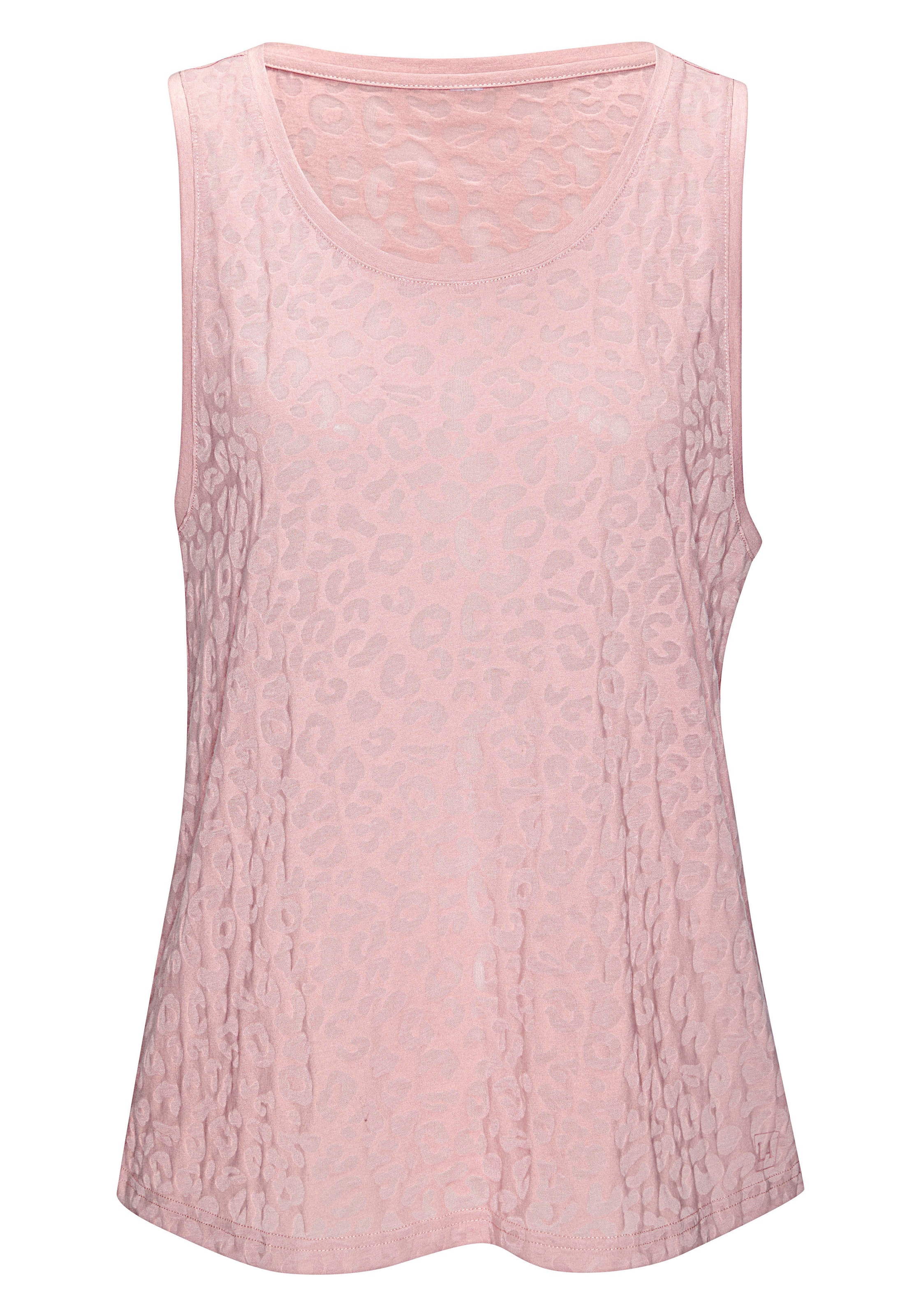 LASCANA ACTIVE Top fonctionnel Leo-Optik mit weitem Armausschnitt