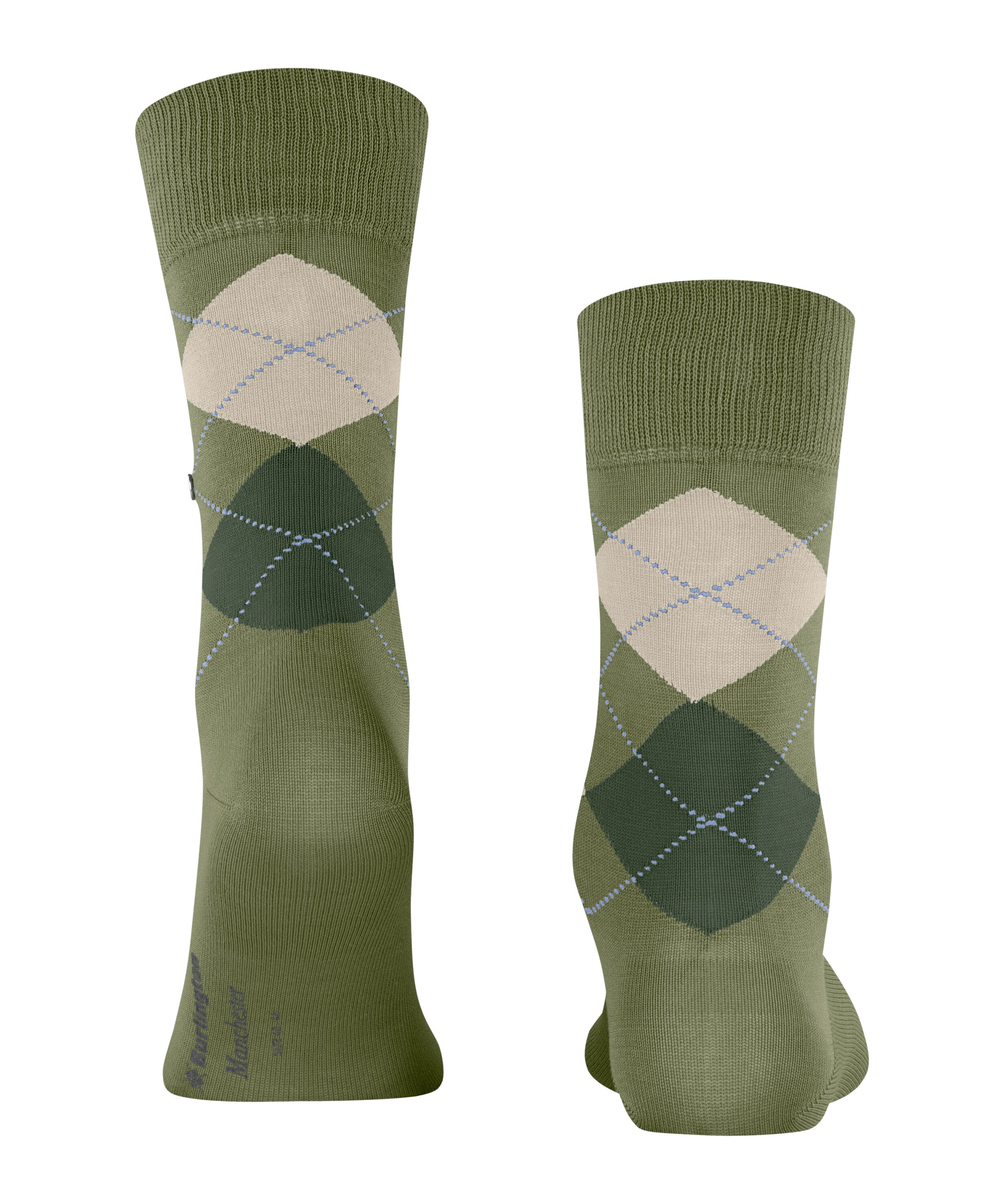Burlington Chaussettes »Manchester« taille unique 40-46, motif argyle, clip Burlington