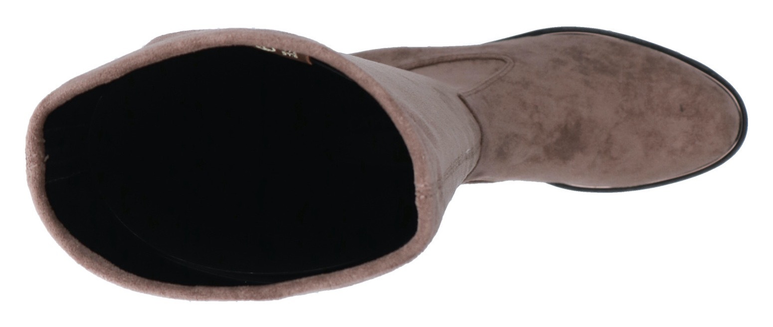 Caprice Schlupfstiefel, Blockabsatz, Langschaftstiefel in klassischer Linie, XS Schaft