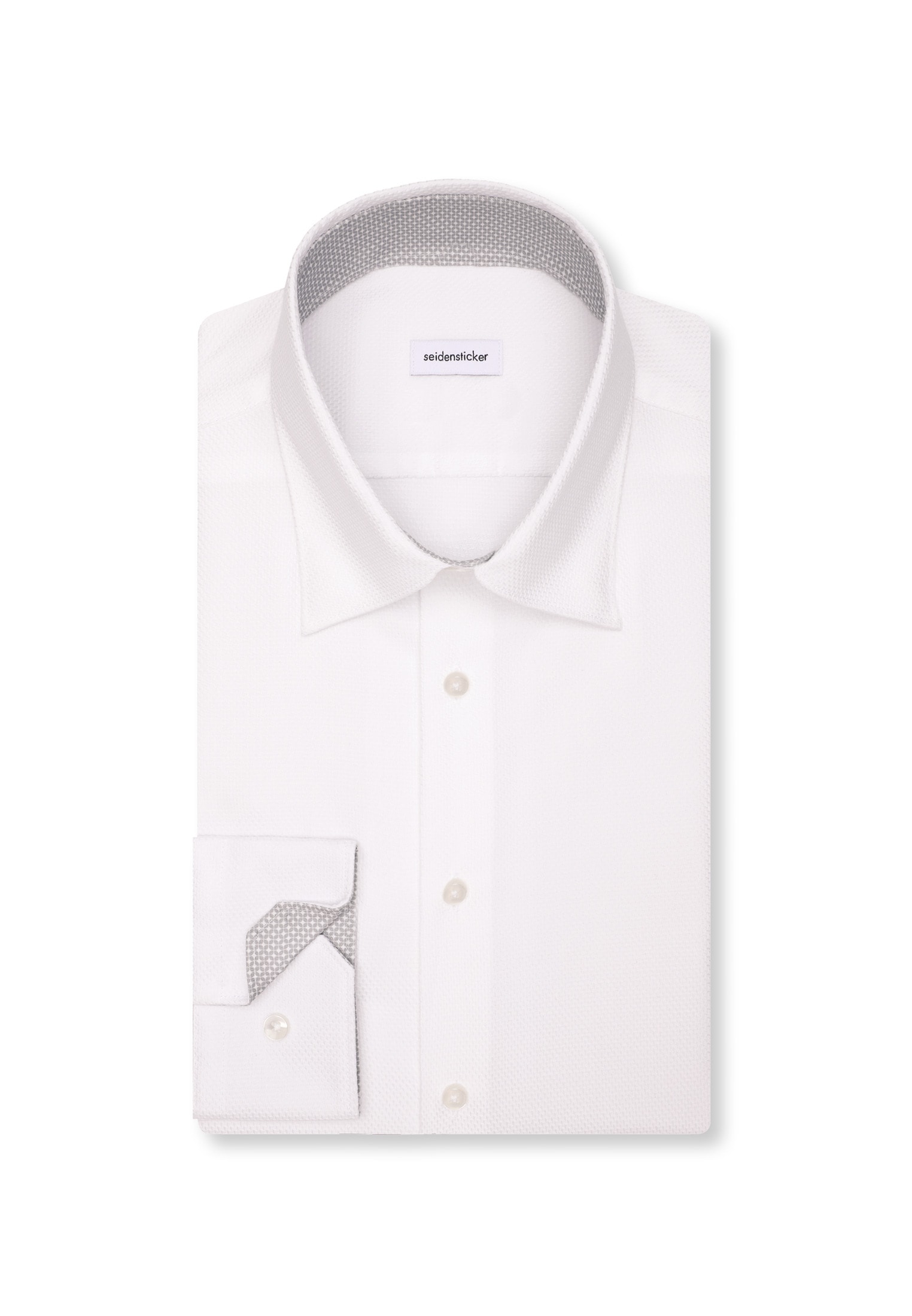 seidensticker Businesshemd »Schwarze Rose« Slim 1/1 Covered-Button-Down-Kragen Struktur