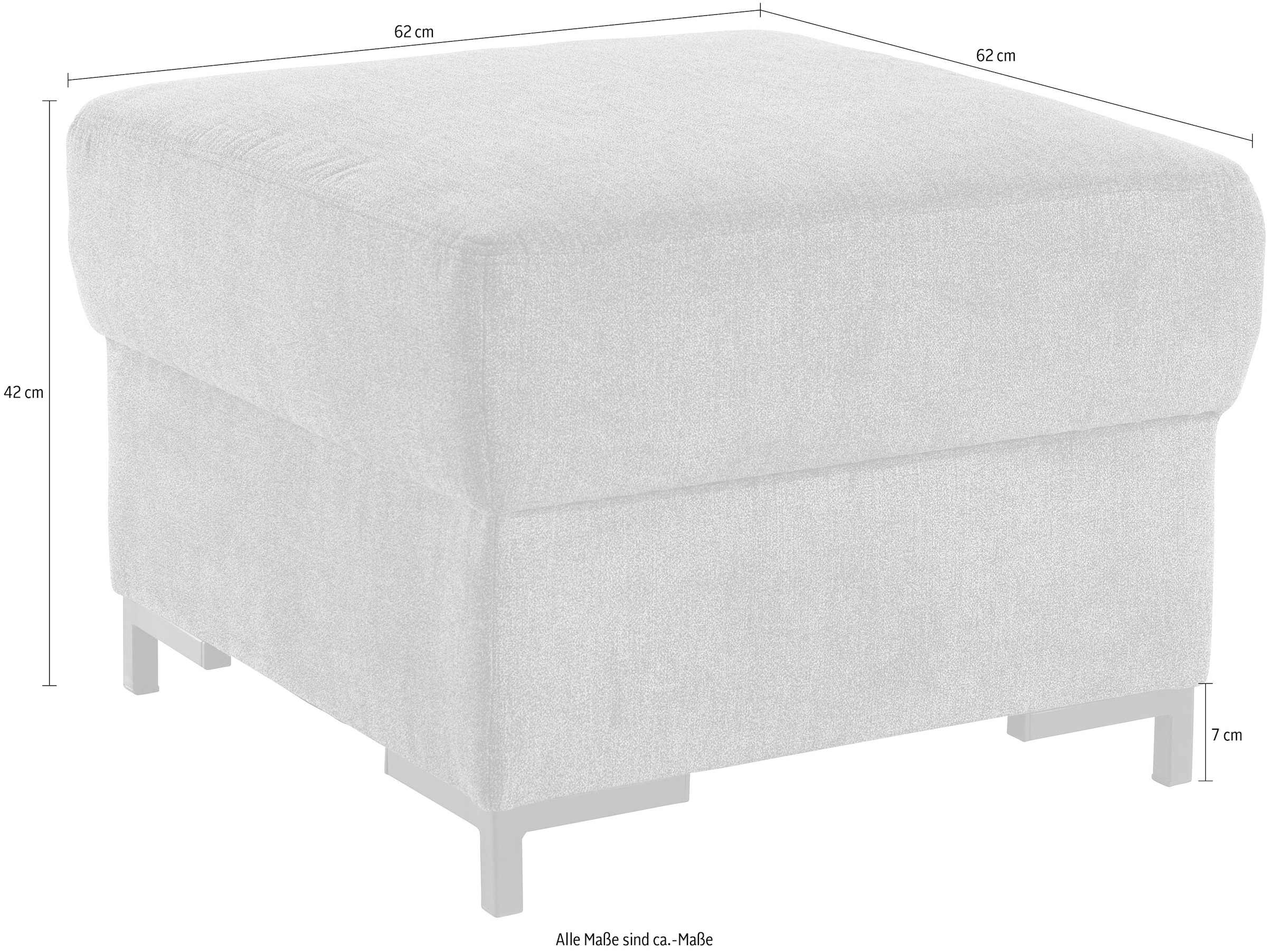 DOMO collection Tabouret »Ledas B/T 62/62cm« in vielen Farben erhältlich