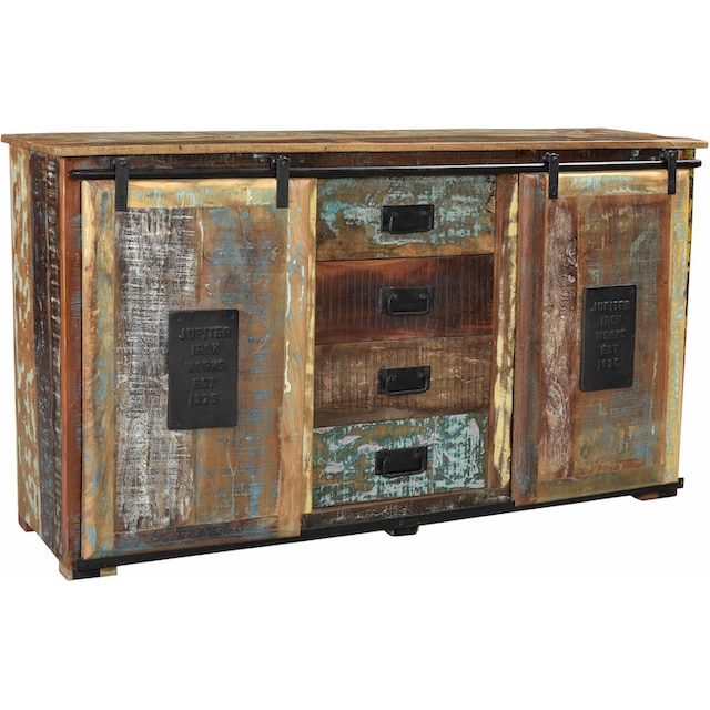 SIT Sideboard »Jupiter«, aus recyceltem Altholz, Shabby Chic, Vintage  versandkostenfrei auf