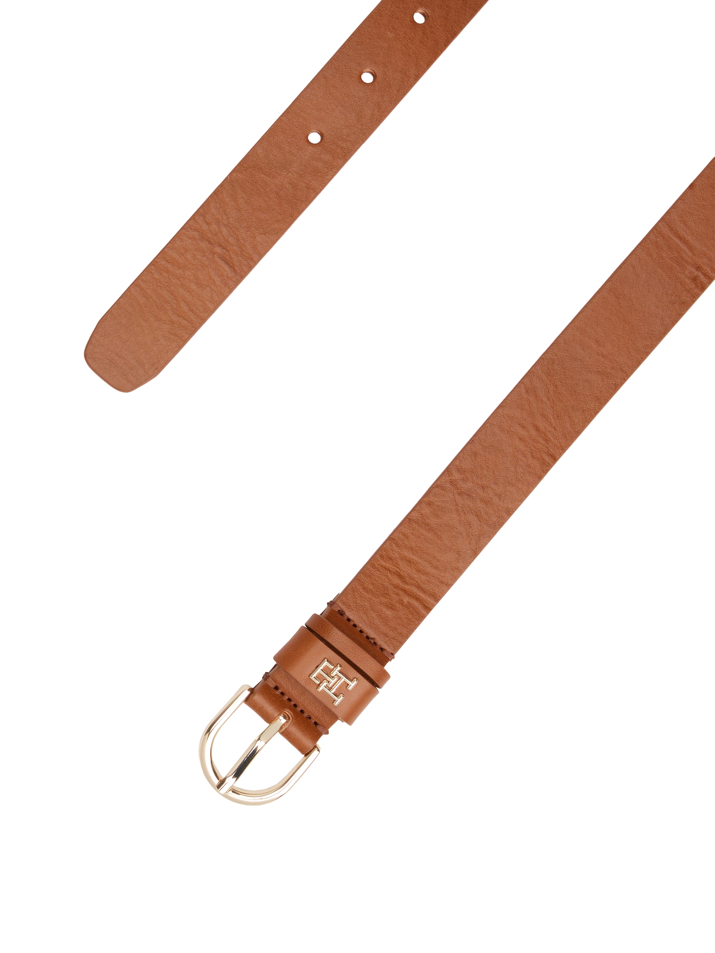 Tommy Hilfiger Ledergürtel »ESSENTIAL EFFORTLESS 2.5«, Logoemblem, weiche Haptik, ovale Einfachdornschliesse