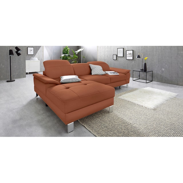 exxpo - sofa fashion Ecksofa »Mantua 2«, inkl. Kopf- bzw.  Rückenverstellung, wahlweise mit Bettfunktion versandkostenfrei auf