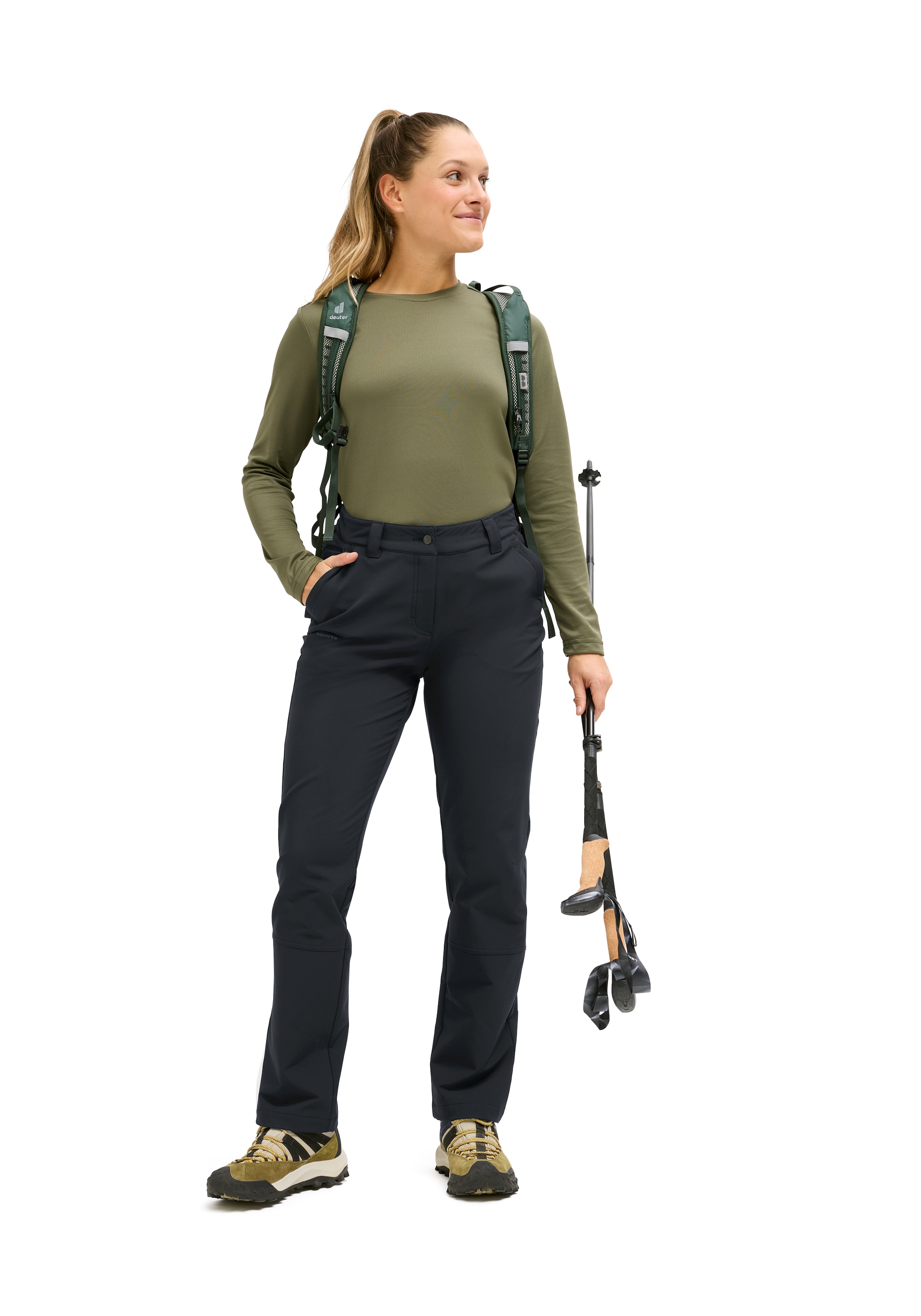 Maier Sports Pantalon de plein air »DA-HOSE EL. ESSENTIAL FLEX W«  style sportif, pour activités actives, en polyester et élasthanne