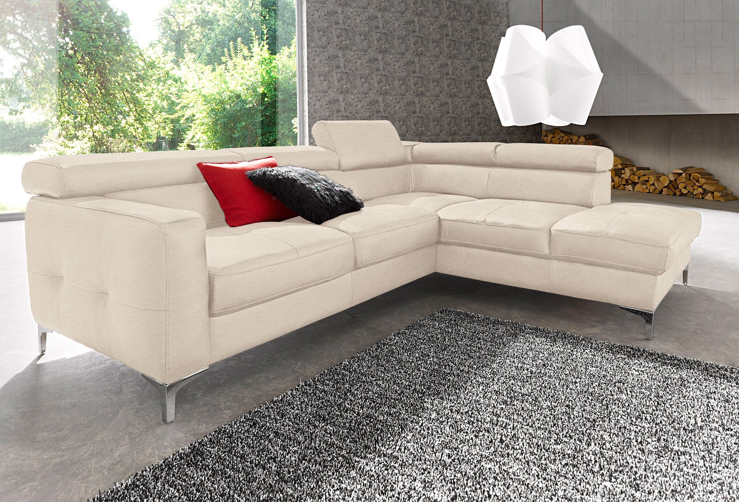 Image of COTTA Ecksofa "Sammy L-Form" mit Kopfteilverstellung, wahlweise mit Bettfunktion & Bettkasten