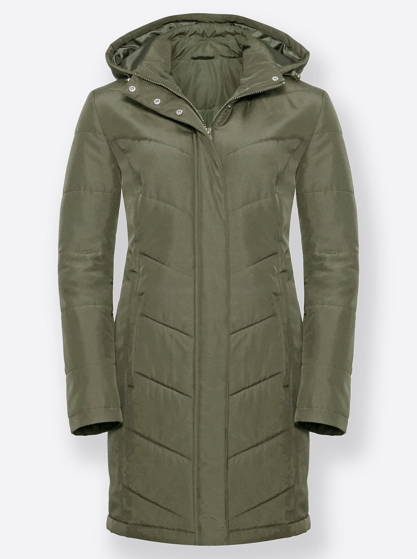 Classic Basics Langjacke mit Kapuze