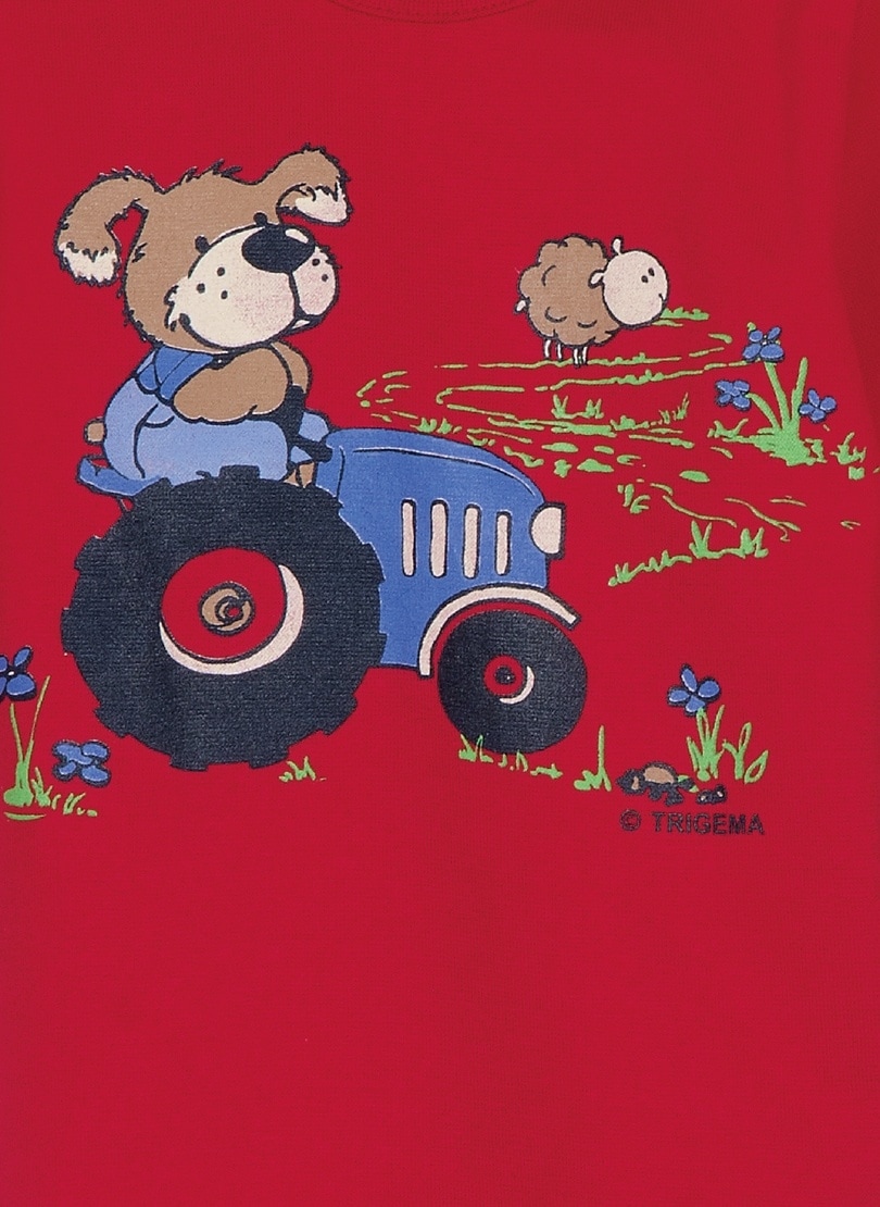 Trigema T-Shirt »TRIGEMA Langarmshirt mit Bär«, (1 tlg.)