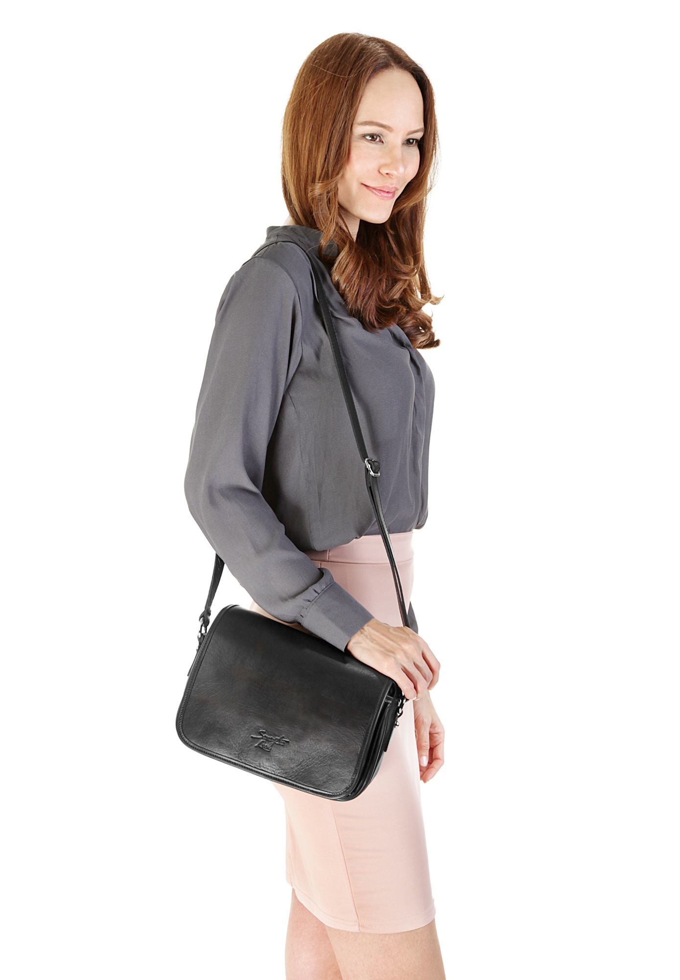 Samantha Look Umhängetasche "SAMANTHA LOOK Damen echt Leder, Made in Italy" echt Leder, Made in Italy