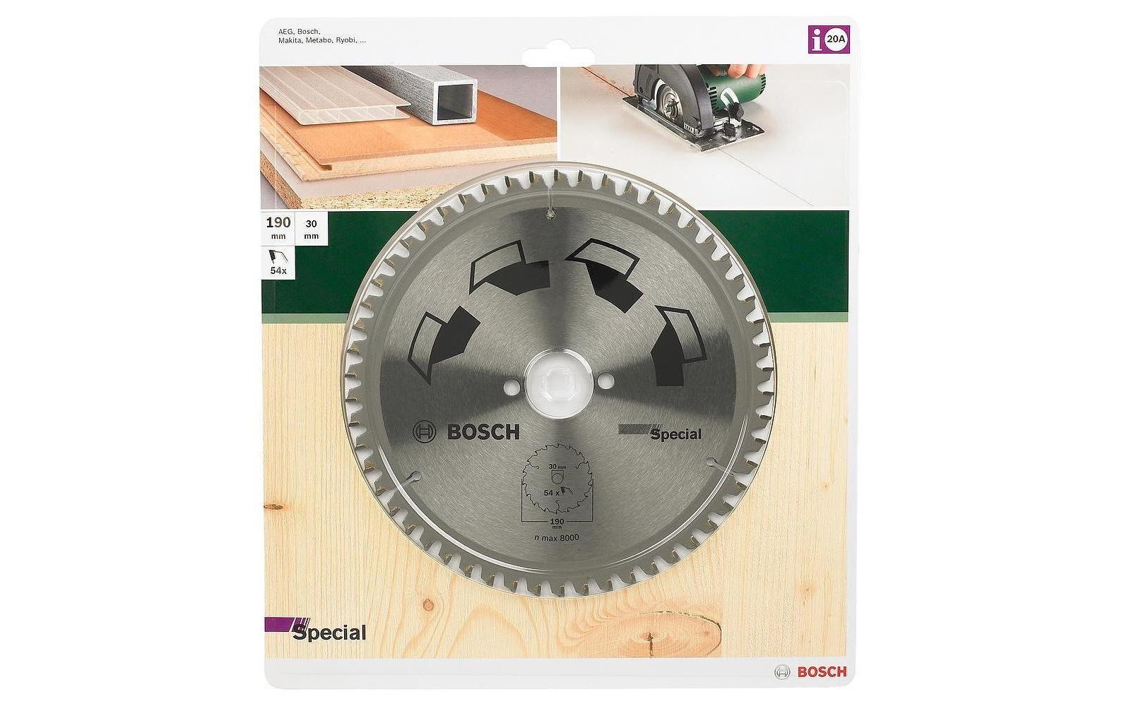 BOSCH Kreissägeblatt »Special 190 mm«
