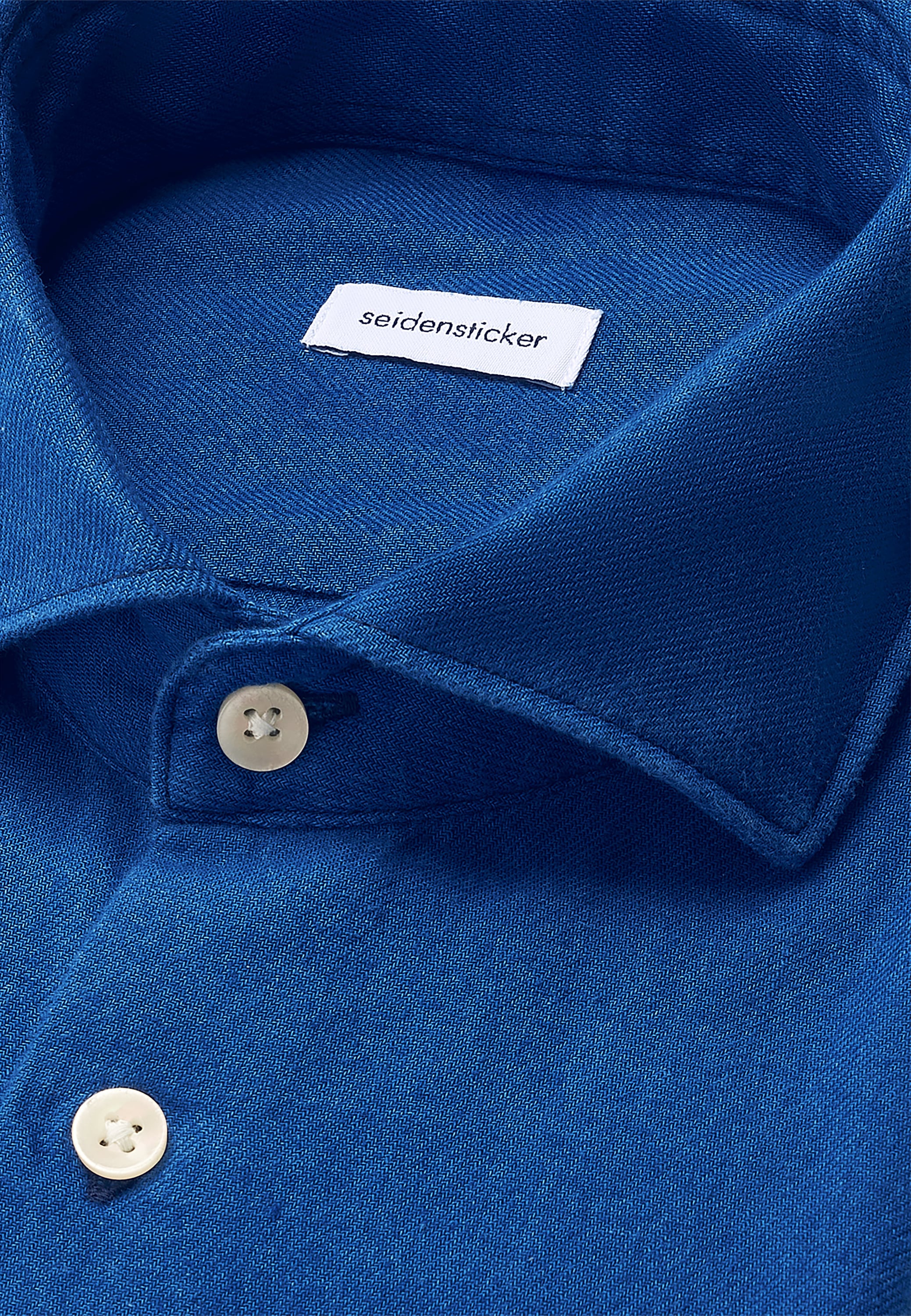 seidensticker Flanellhemd Regular 1/1 Kentkragen Uni