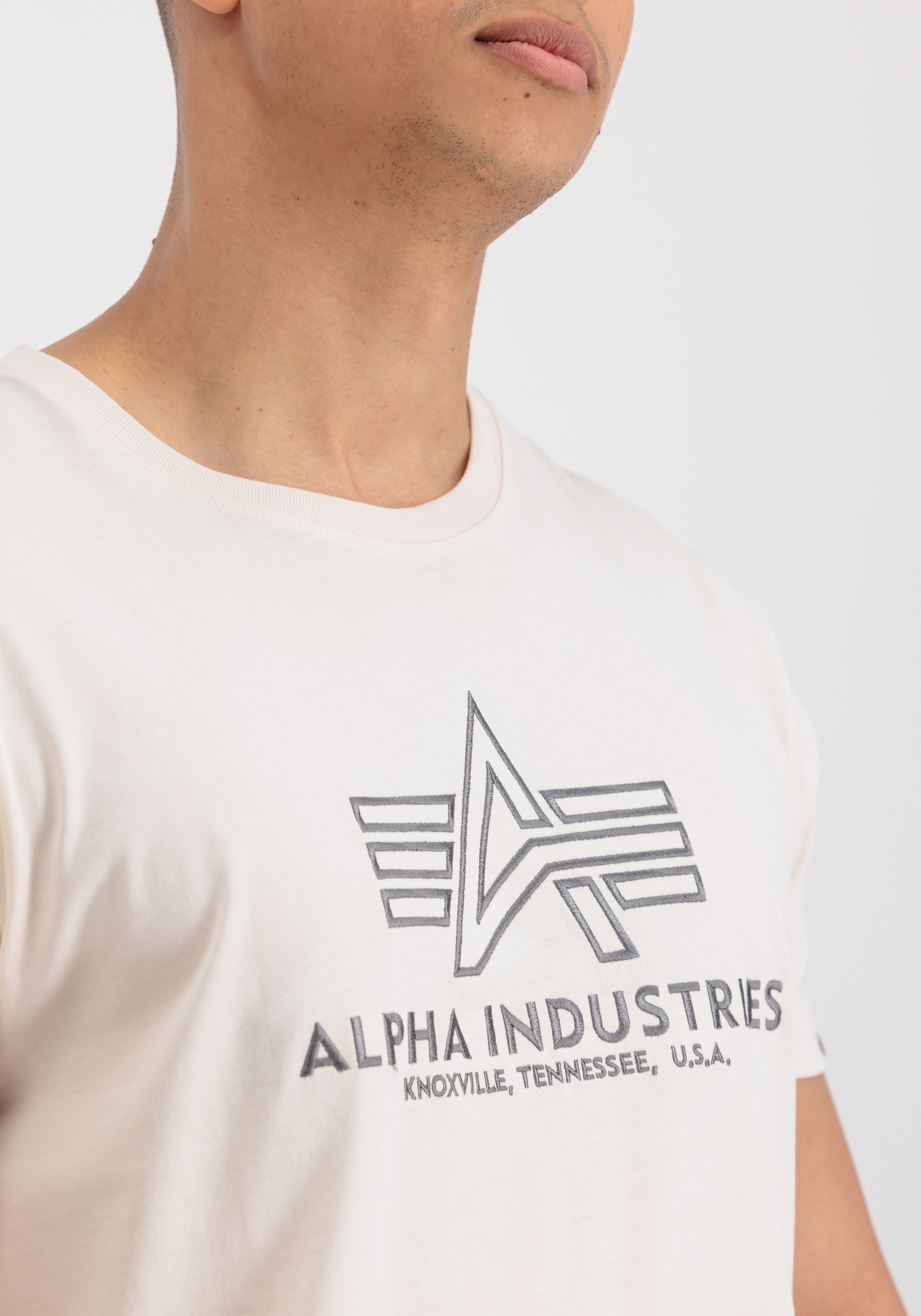 Alpha Industries T-Shirt »Alpha Industries Men - T-Shirts Basic T-Shirt Embroidery«