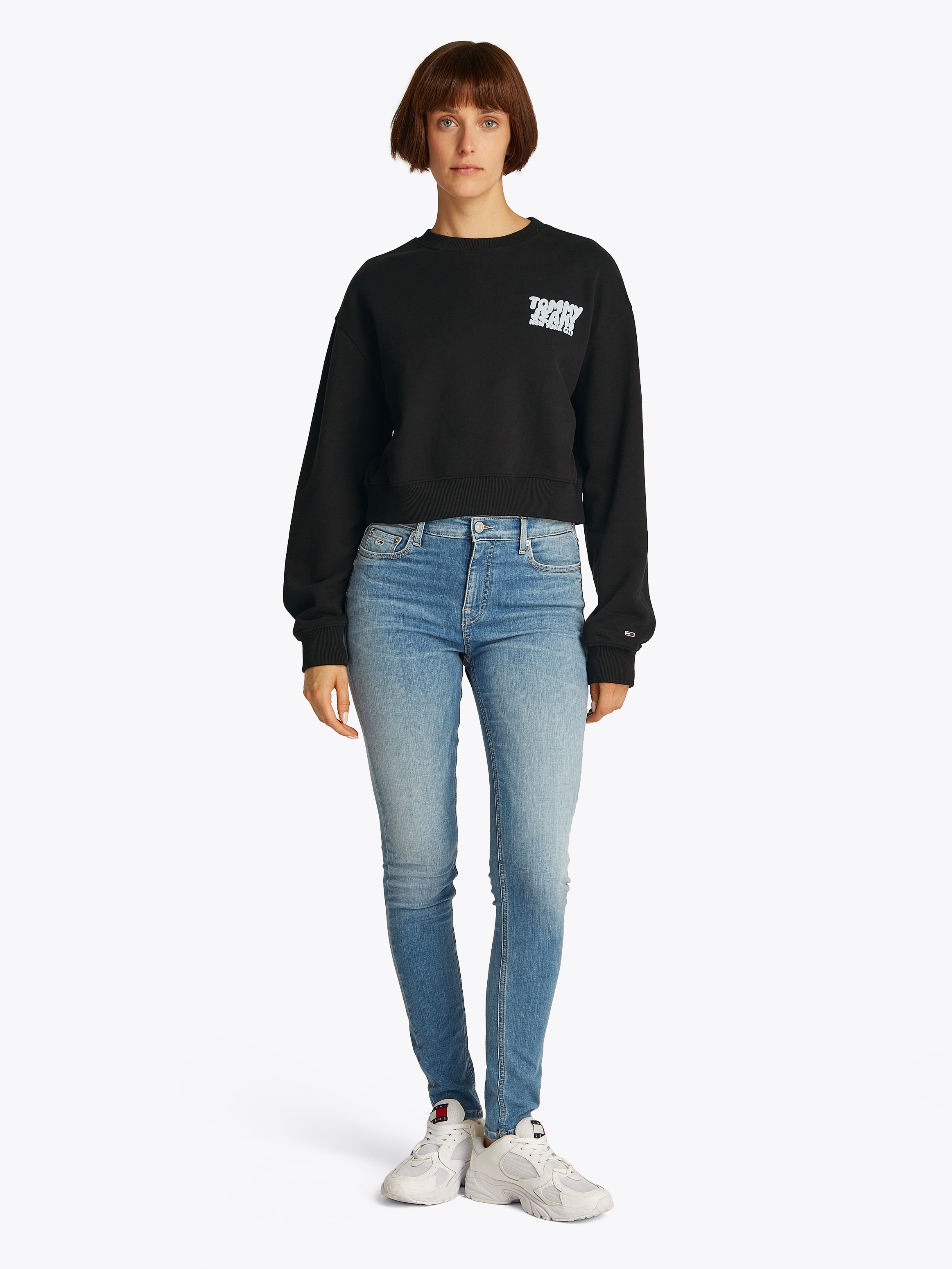 Tommy Jeans Sweatshirt »TJW RLX CRP TJ BUBBLE CREW«, mit grossem Logodruck auf dem Rücken