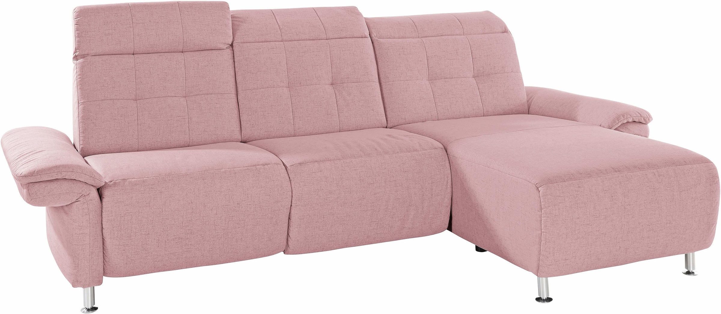 Places of Style Ecksofa »Manhattan L-Form«, 2 Sitze mit elektrischer Relaxfunktion, verstellbare Armlehnen