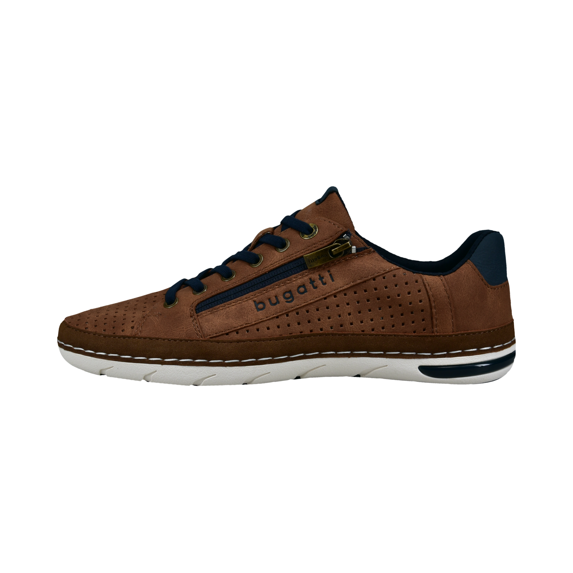 bugatti Sneaker  Halbschuh, Freizeitschuh mit praktischem Reissverschluss