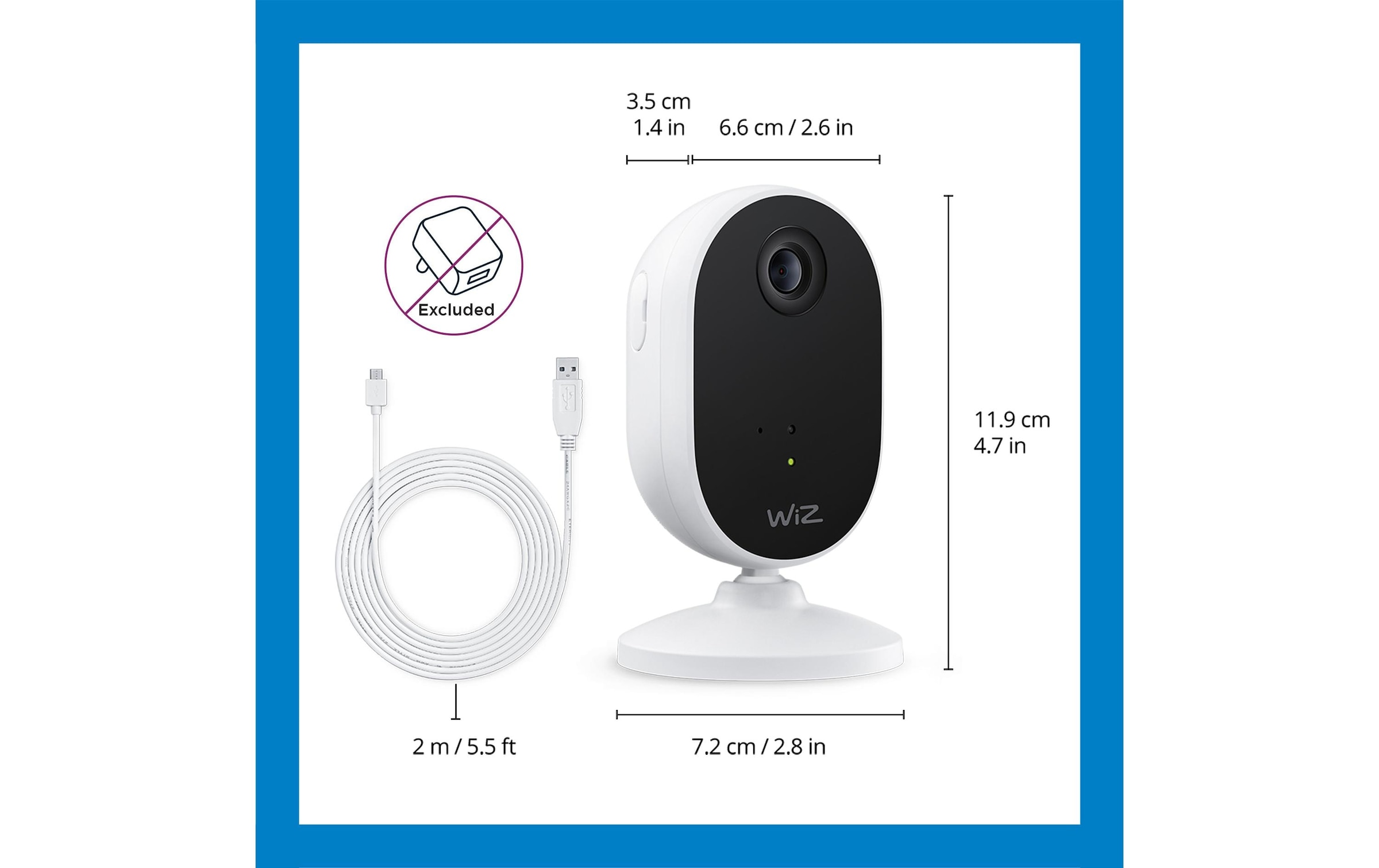 WiZ Smart Home Kamera »Indoor WiFi«, (1 tlg.)